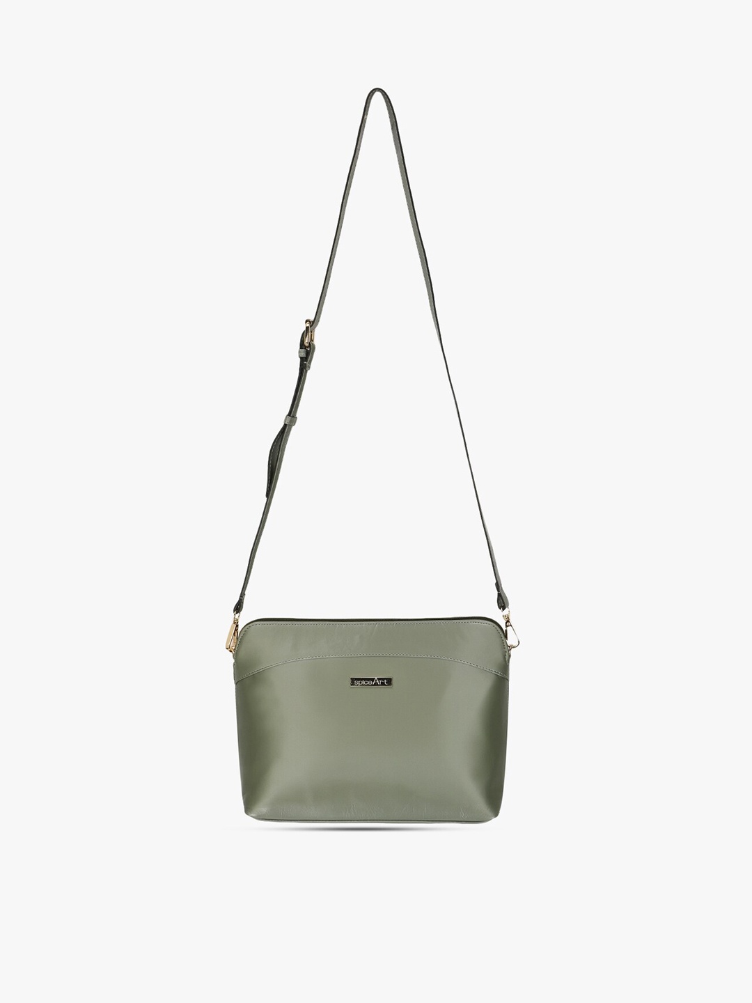 

Spice Art Structured Sling Bag, Green