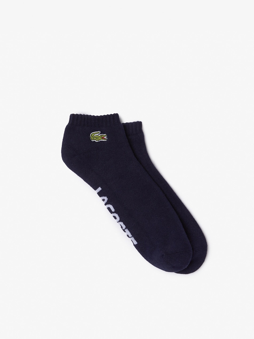 

Lacoste Men Patterned Ankle-Length Socks, Navy blue