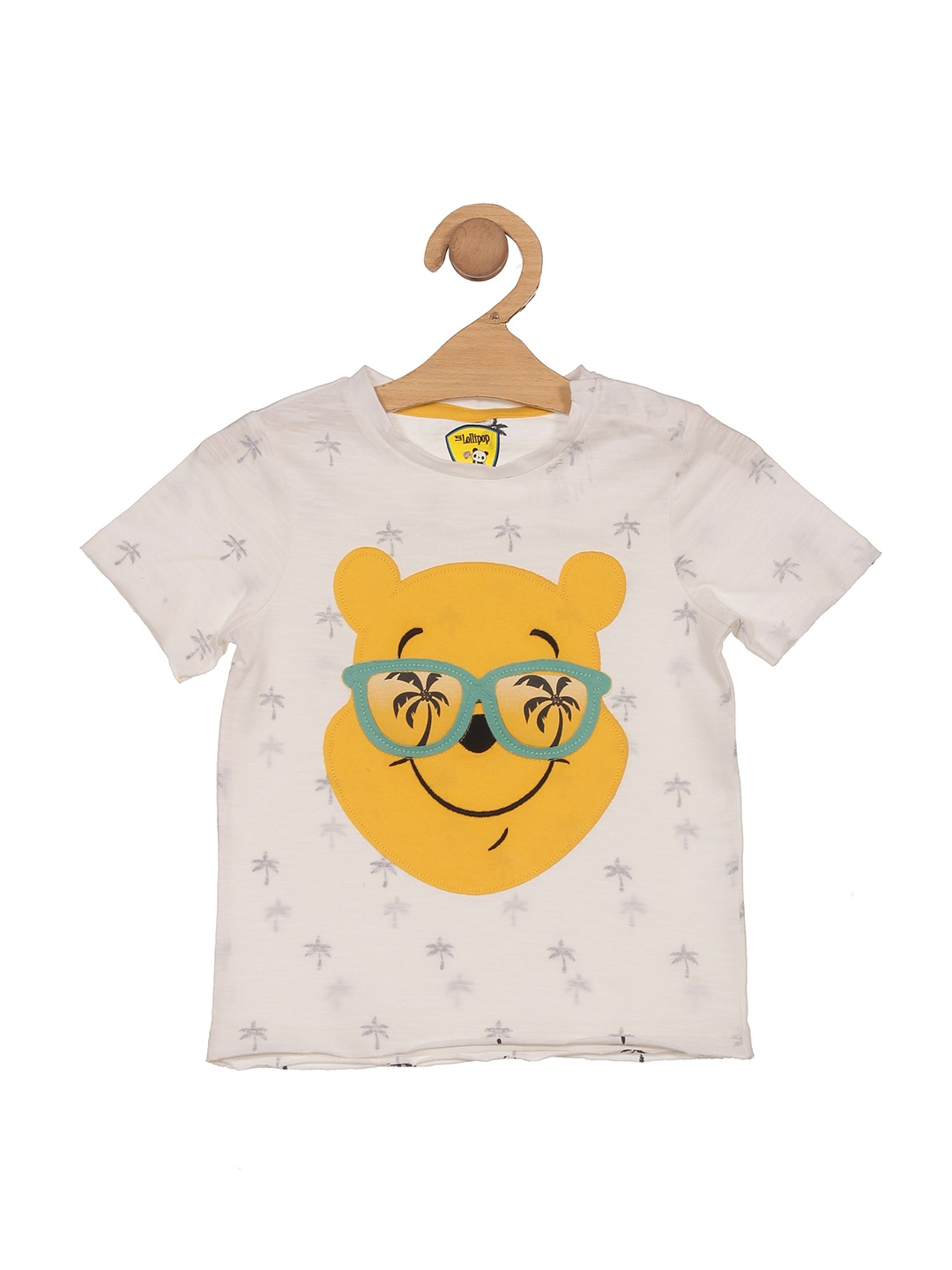 

Lil Lollipop Kids Graphic Printed Pure Cotton T-shirt, Off white