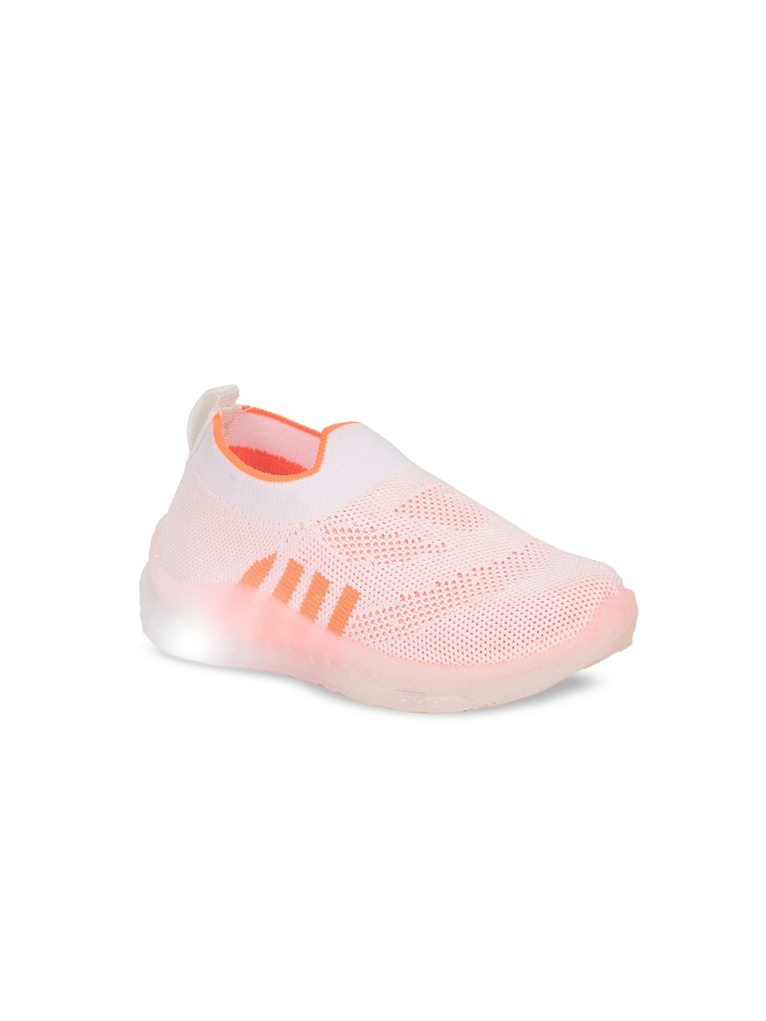 

Lil Lollipop Kids Textured LED Slip-On Sneakers, Pink