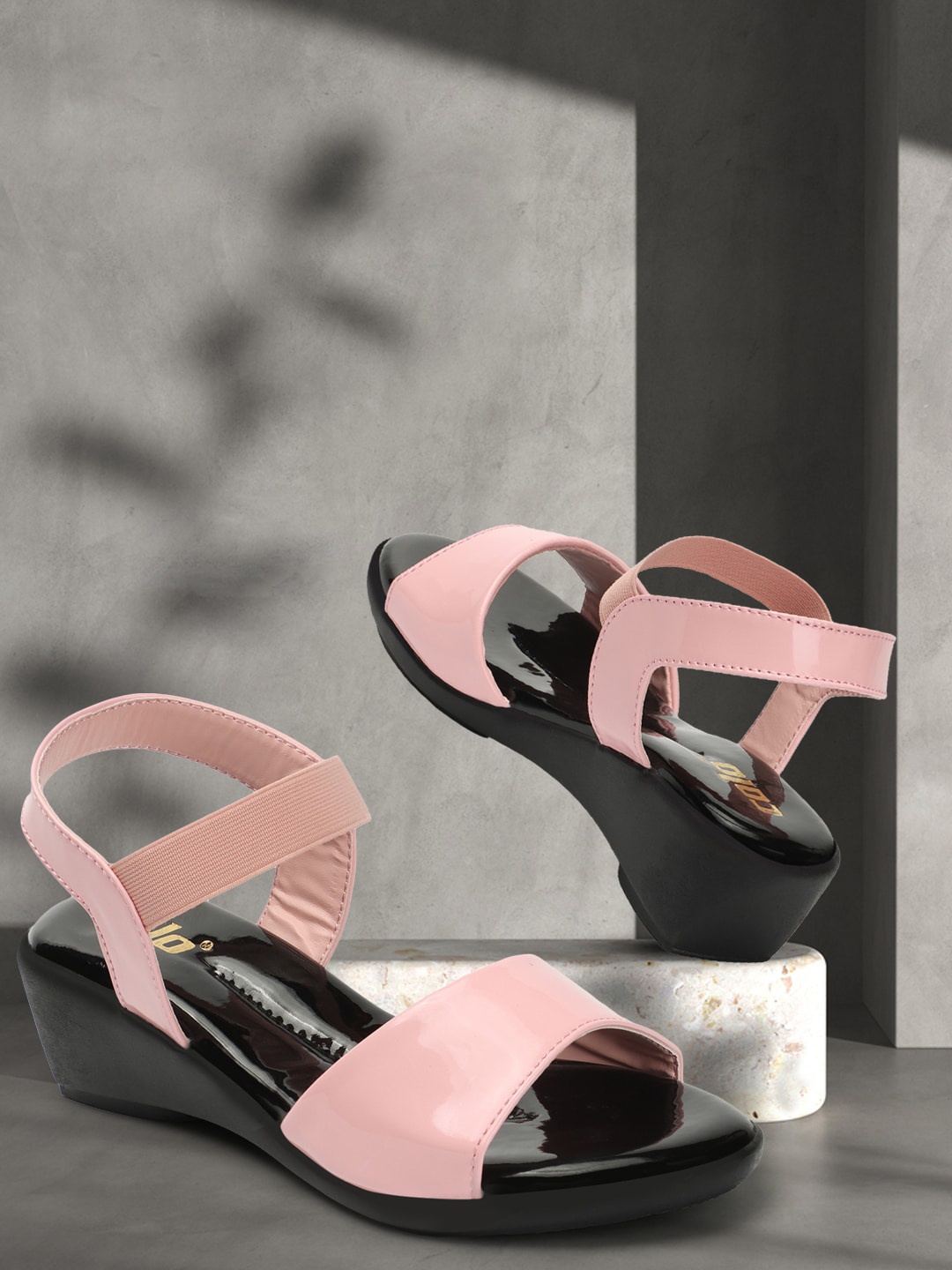 

Colo Open Toe Comfort Heels, Pink