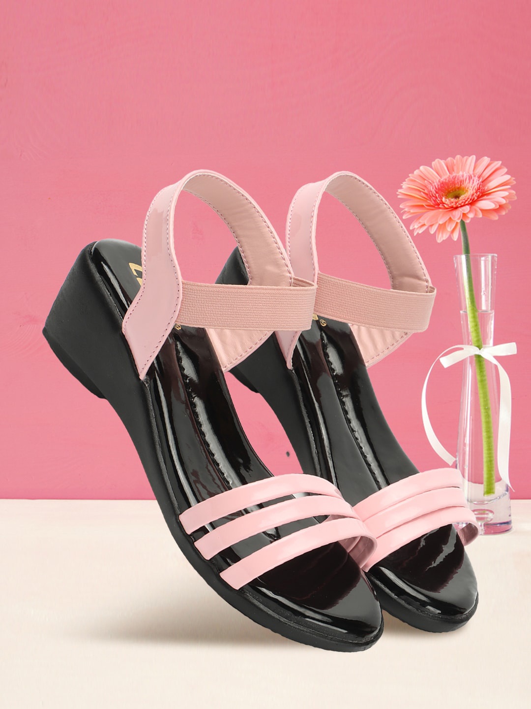 

Colo Strappy Open Toe Comfort Heels, Pink