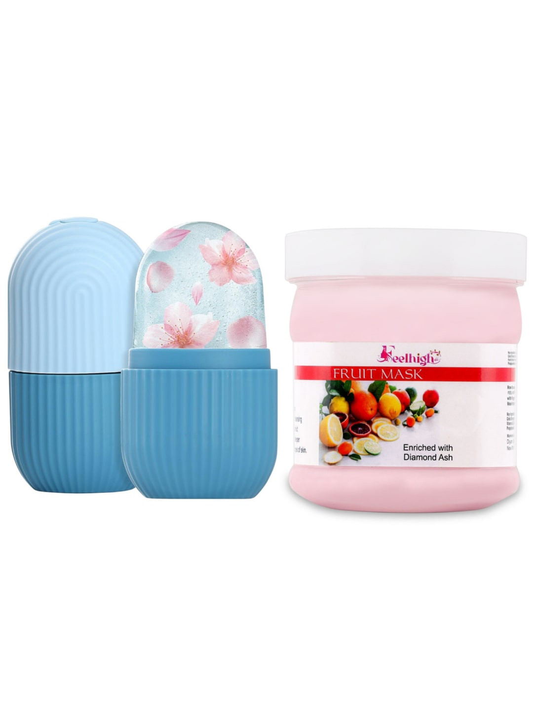 

FEELHIGH Ice Roller With Fruit Mask-10ml+ 500ml, Multi