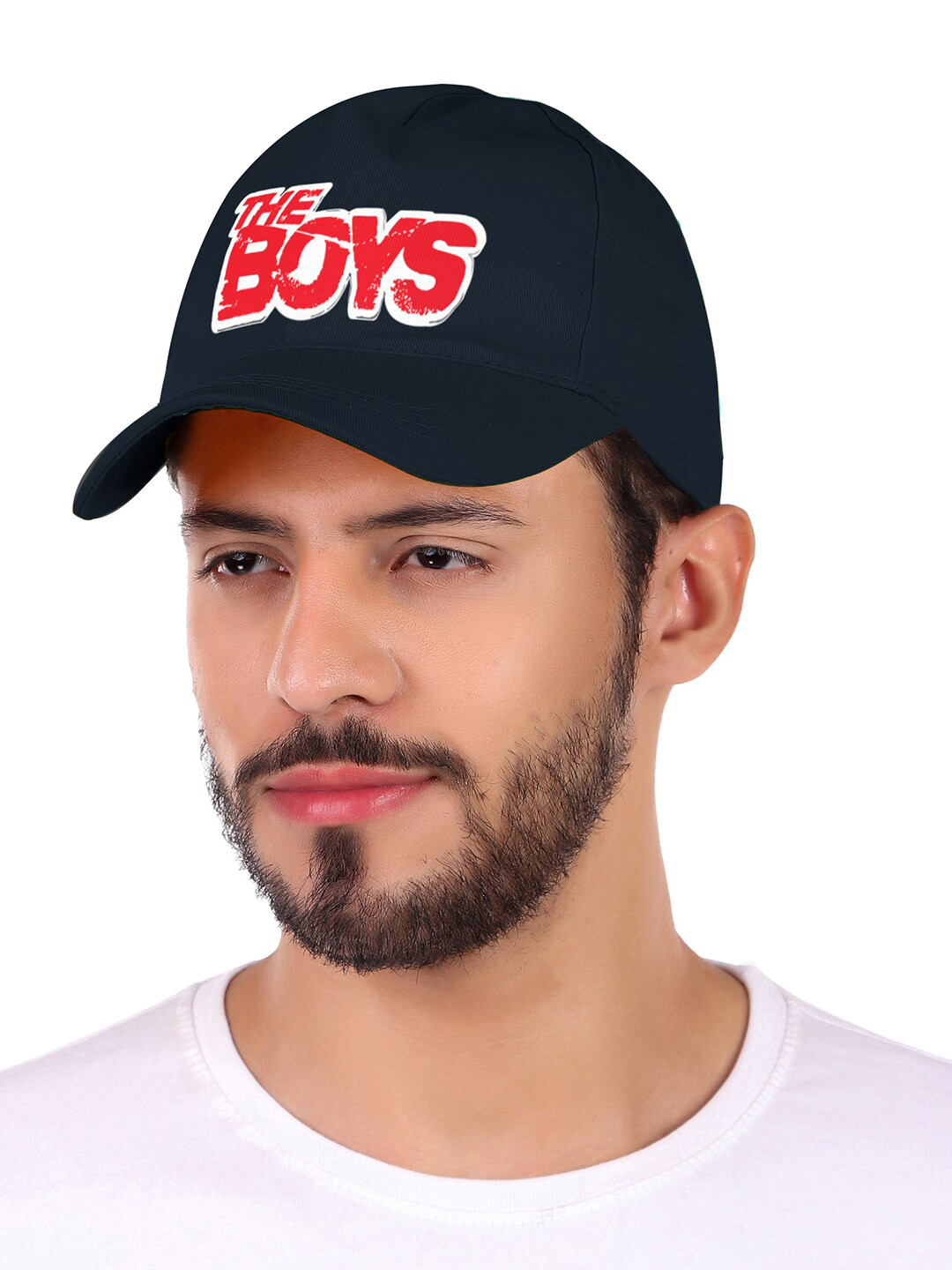

Knotyy Unisex Embroidered Cotton Baseball Cap, Navy blue