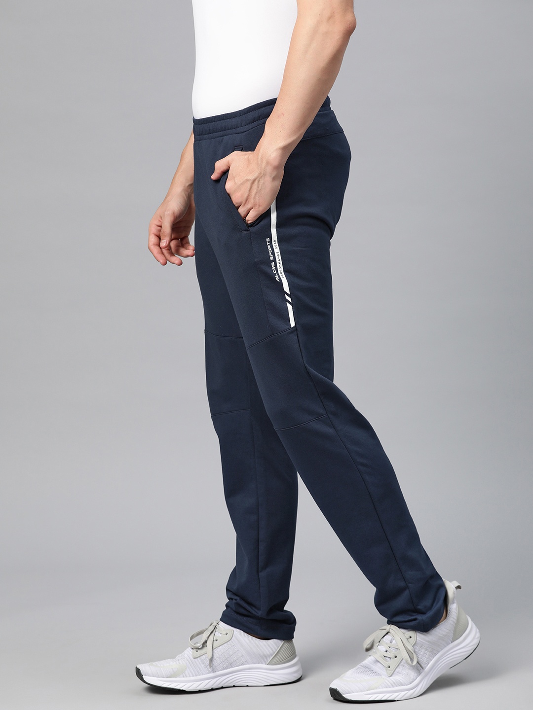 

Alcis Men Solid Regular Fit Track Pants, Navy blue