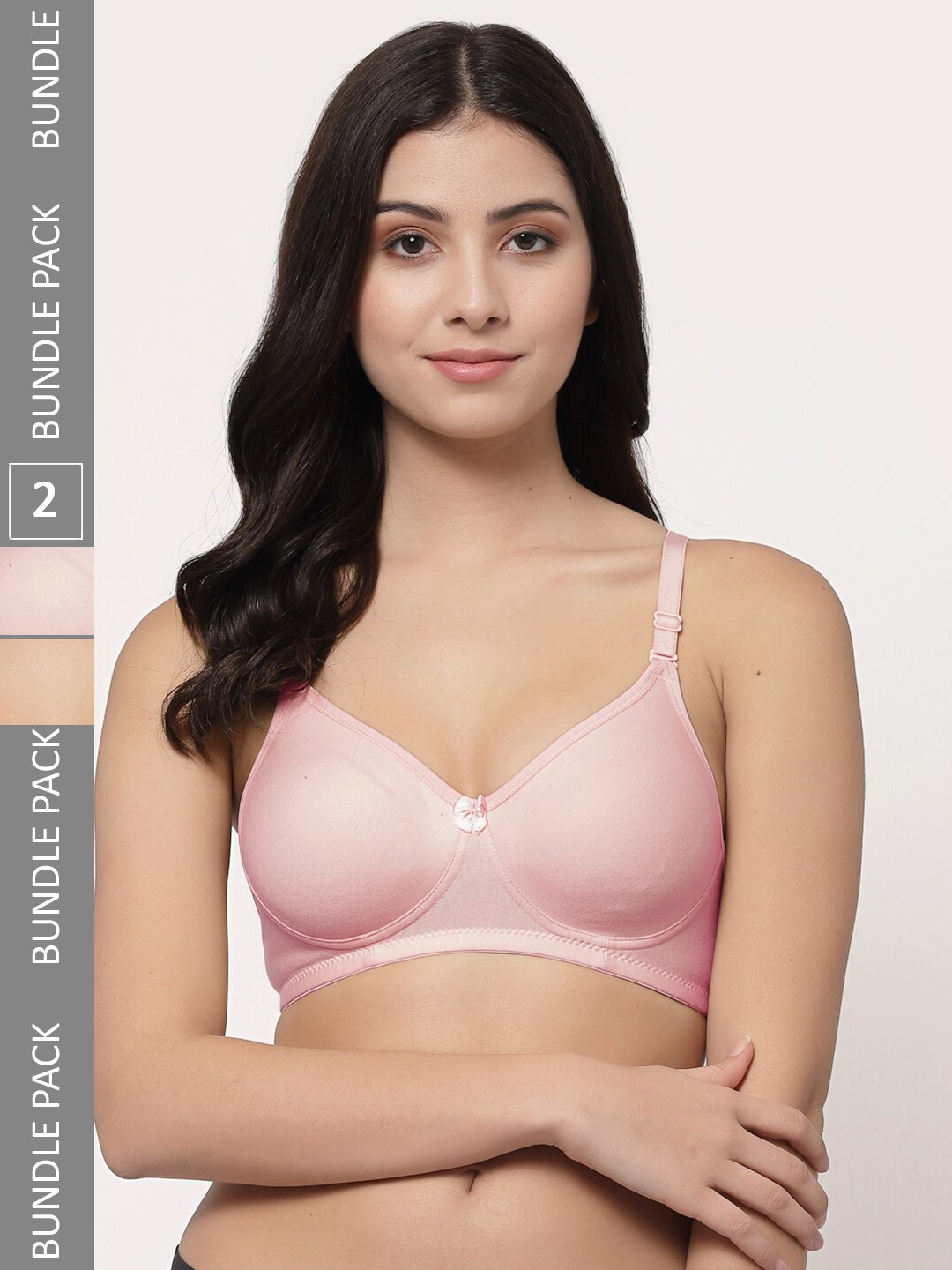 

Docare Pack Of 2 Full Coverage Lightly Padded Cotton T-shirt Bra With All Day Comfort, Purple