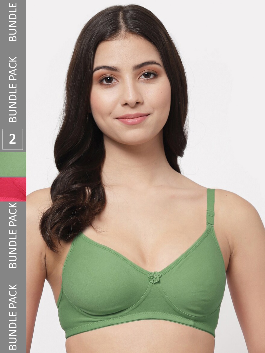 

Docare Full Coverage Seamless Lightly Padded Cotton T-shirt Bra With All Day Confort, Green
