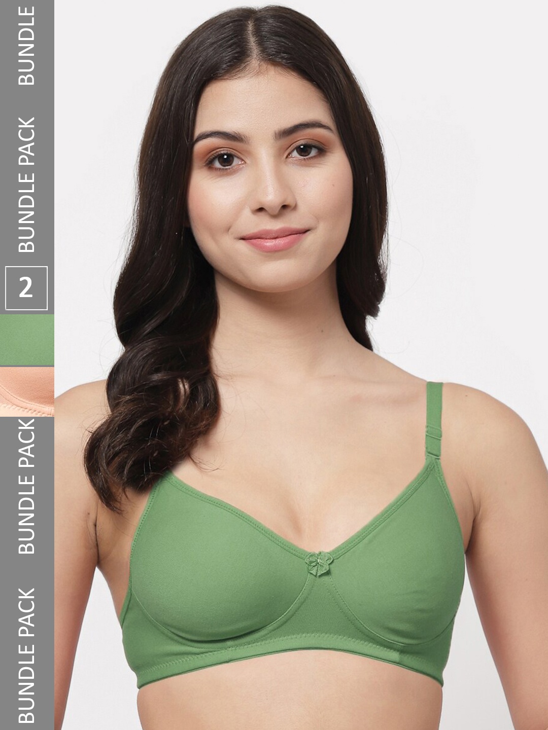 

Docare Full Coverage Seamless Lightly Padded Cotton T-shirt Bra With All Day Confort, Green