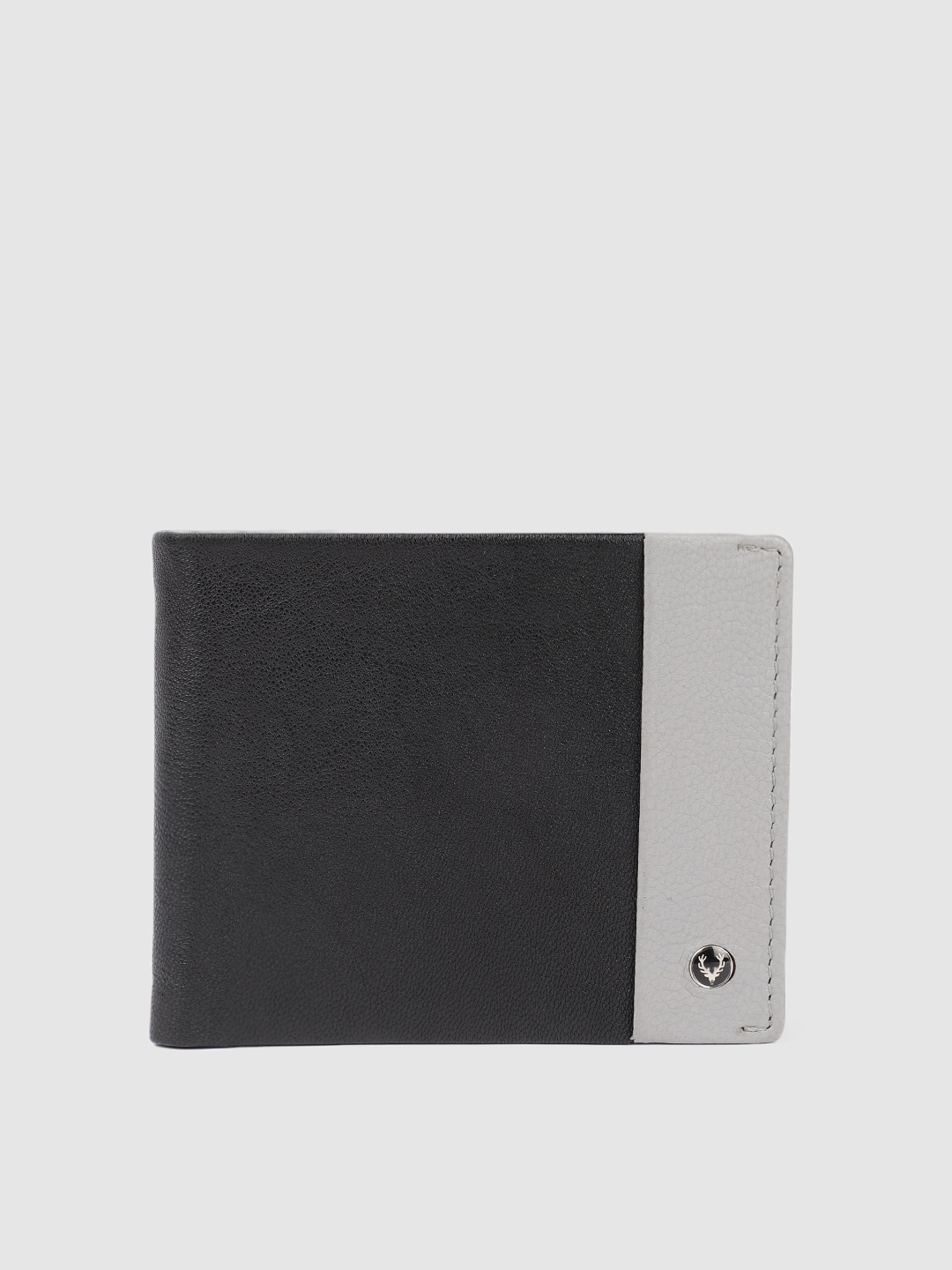 

Allen Solly Men Colourblocked Leather Two Fold Wallet, Black