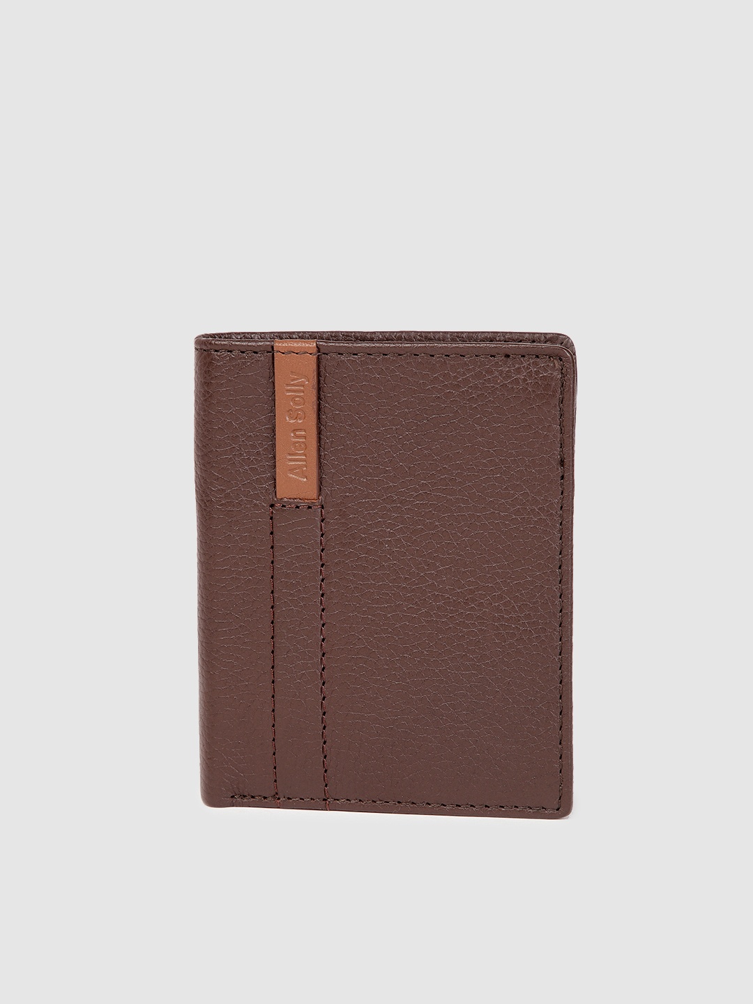 

Allen Solly Men Solid Leather Two Fold Wallet, Brown