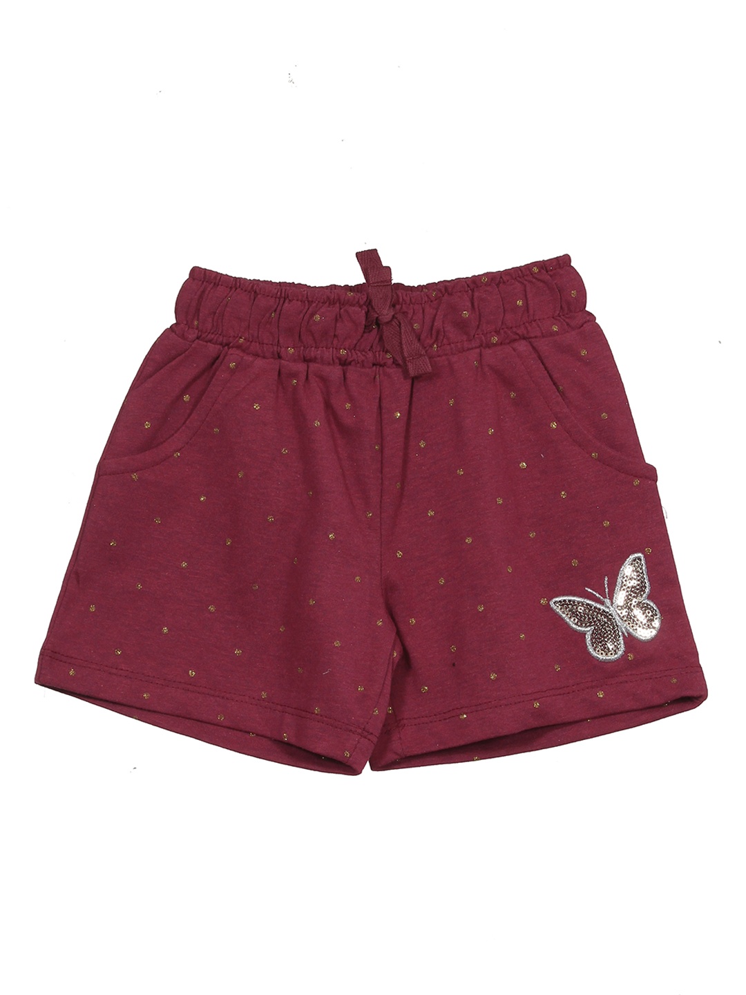 

Lil Lollipop Girls Printed Outdoor Shorts, Maroon