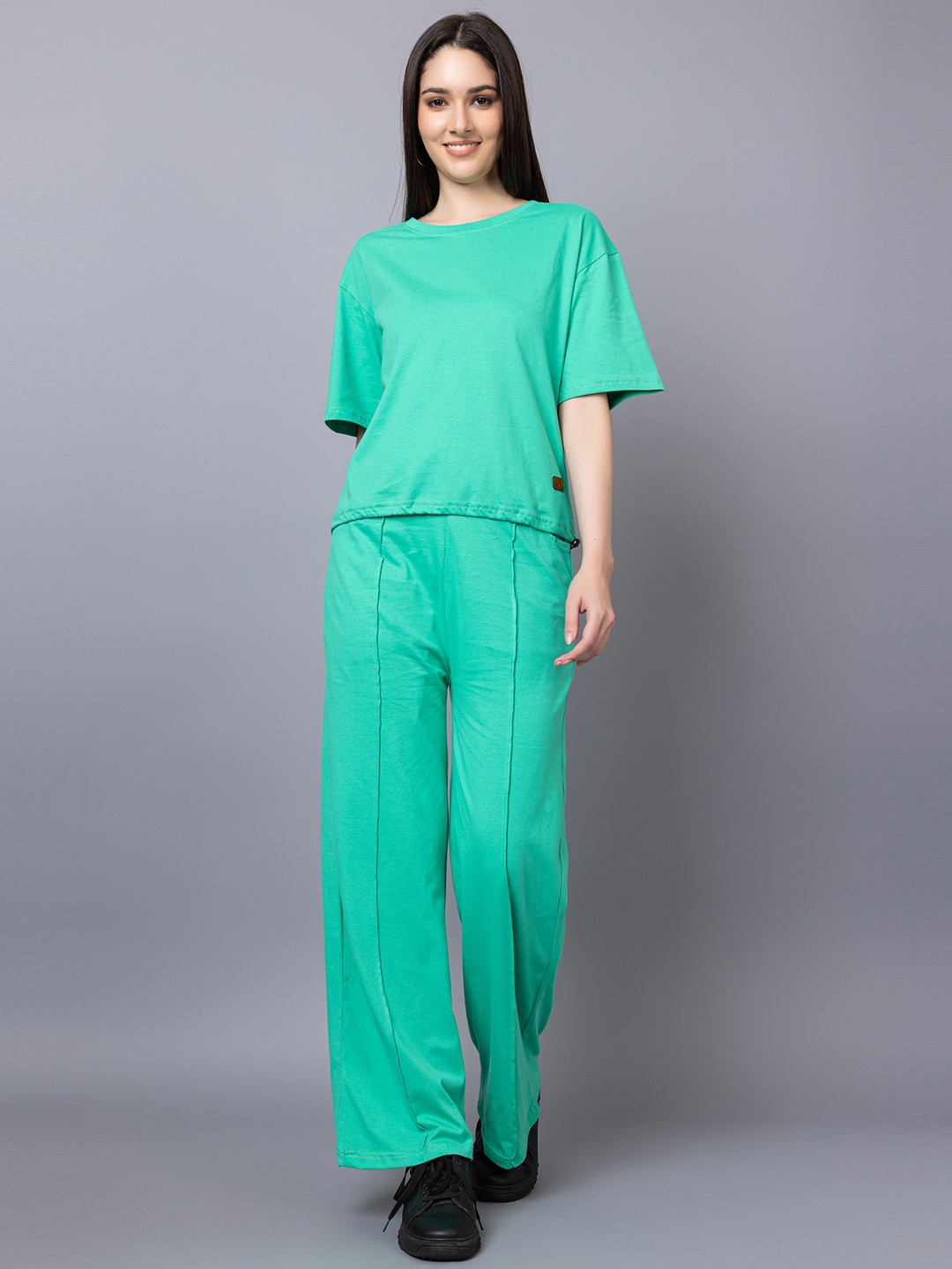 

KEPA Crop Top & Baggy Trousers Co-ords Set, Green