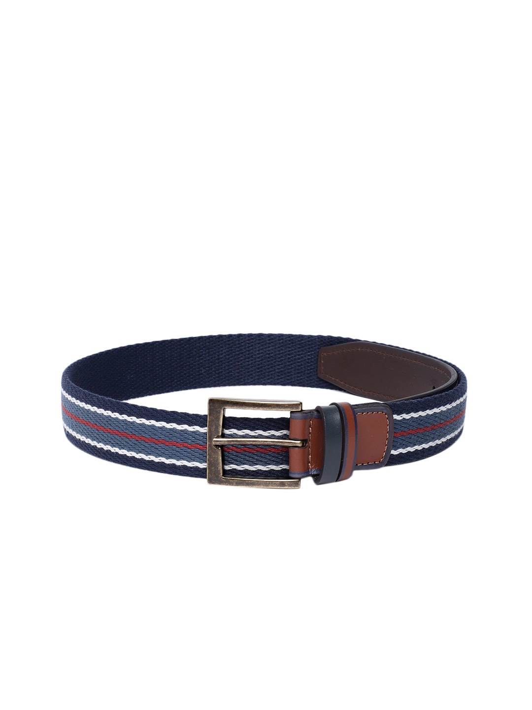 

Allen Solly Men Woven Design Belt, Navy blue