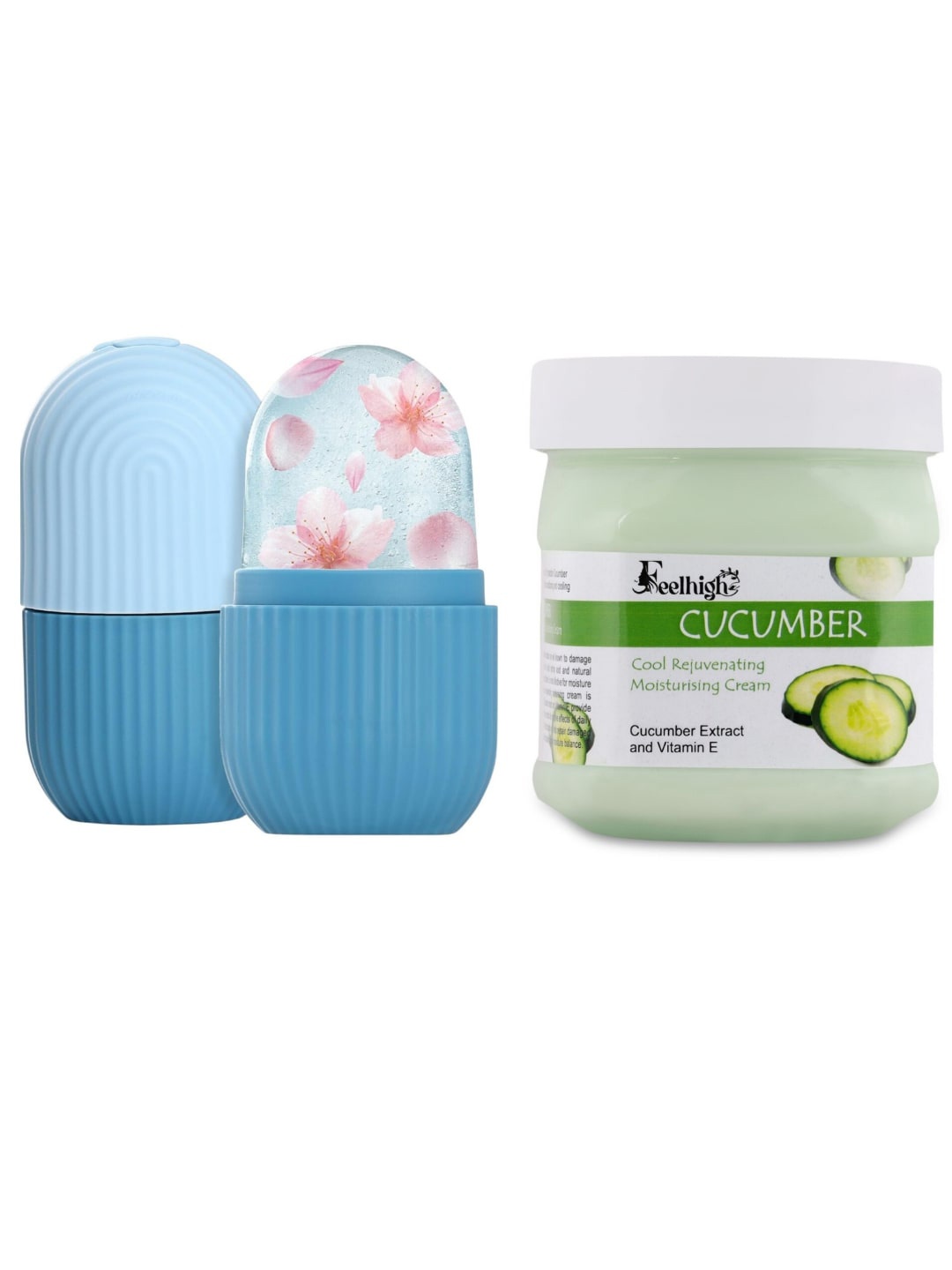 

FEELHIGH Ice Roller with Cucumber Cream - 10ml+500ml, Green