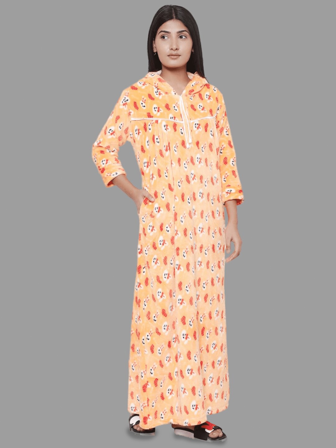 

PALIVAL Conversational Printed Maxi Nightdress, Orange