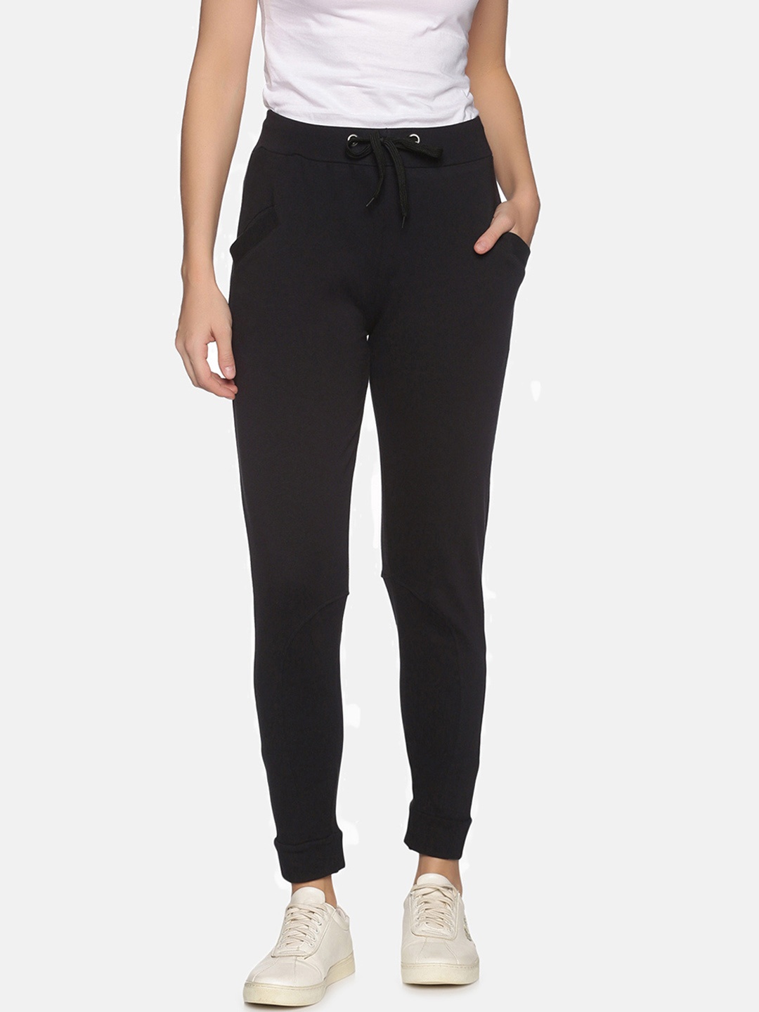

NOT YET by us Slim Fit Stretchable Joggers, Black
