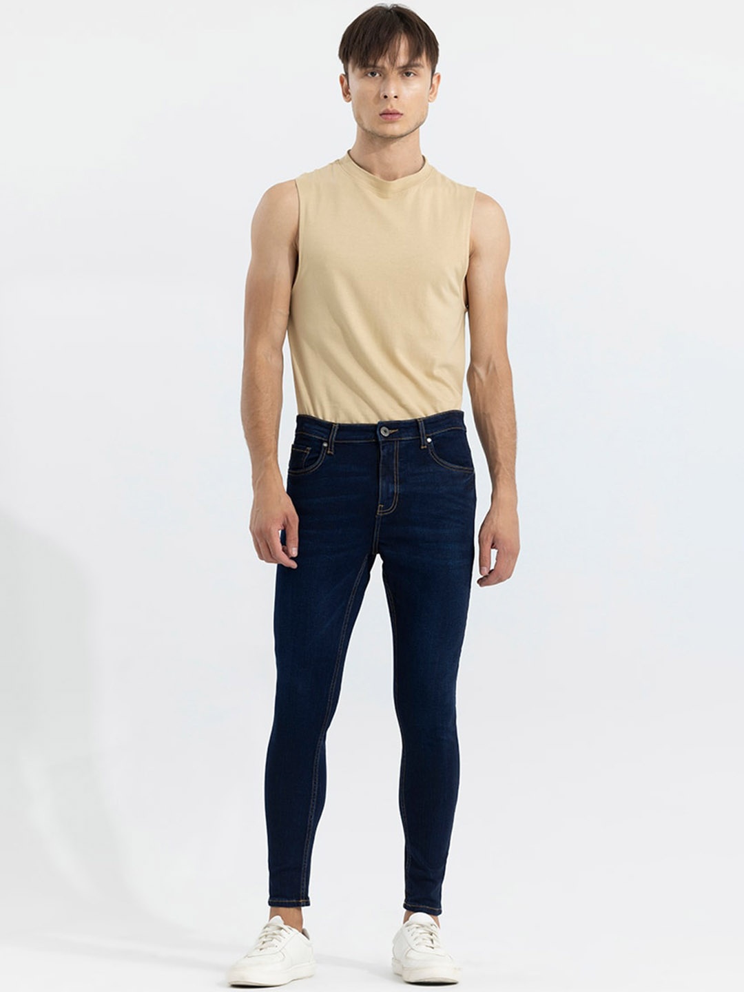 

Snitch Men Blue Skinny Fit Clean Look Stretchable Jeans
