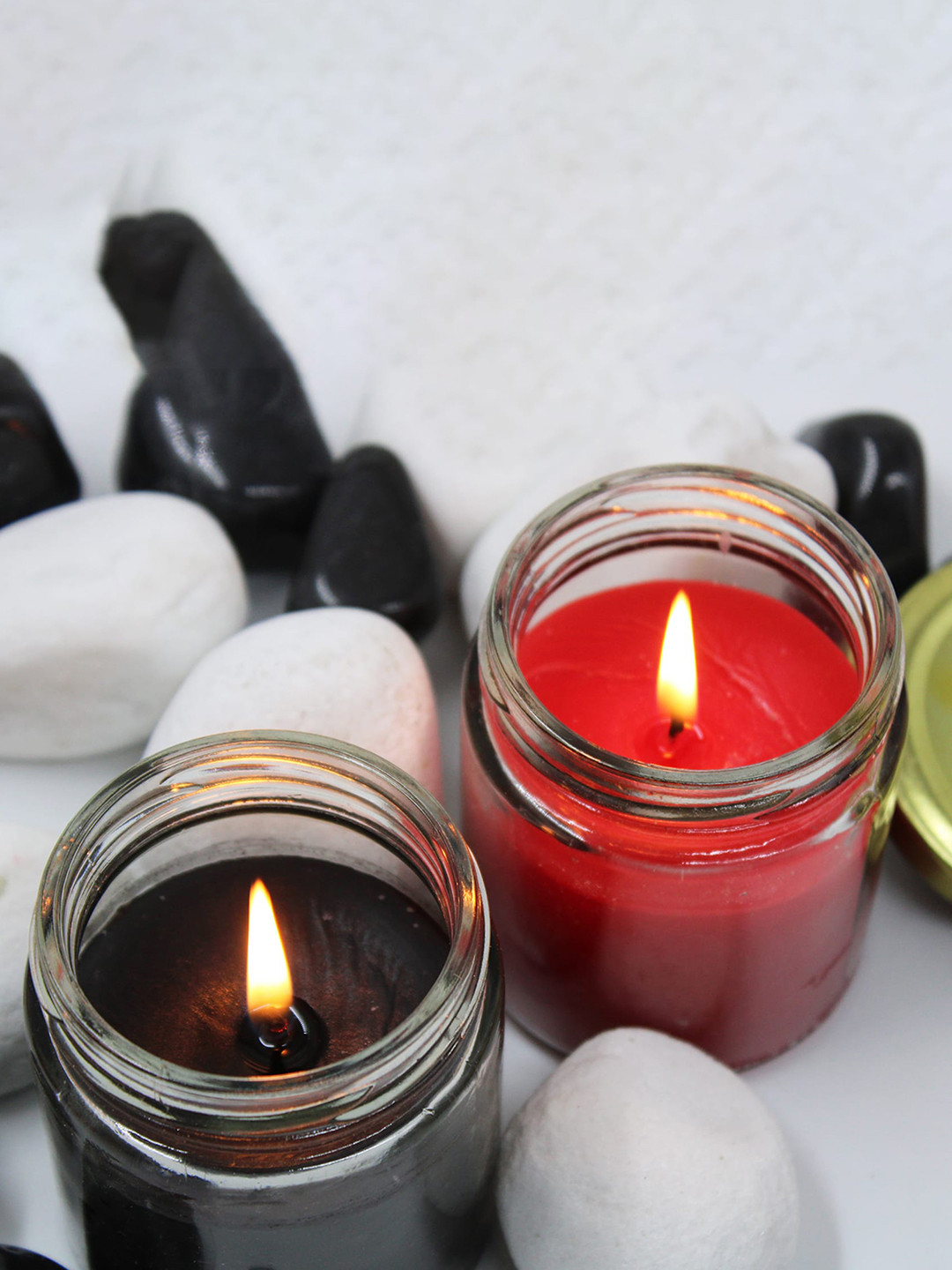 

atorakushon Red 2 Pieces Jasmine Scented Pillar Candles