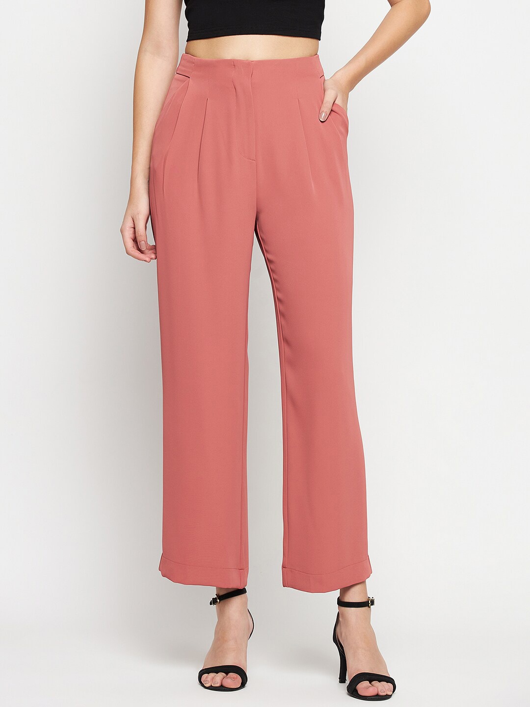 

Madame Straight Fit Palazzos, Pink