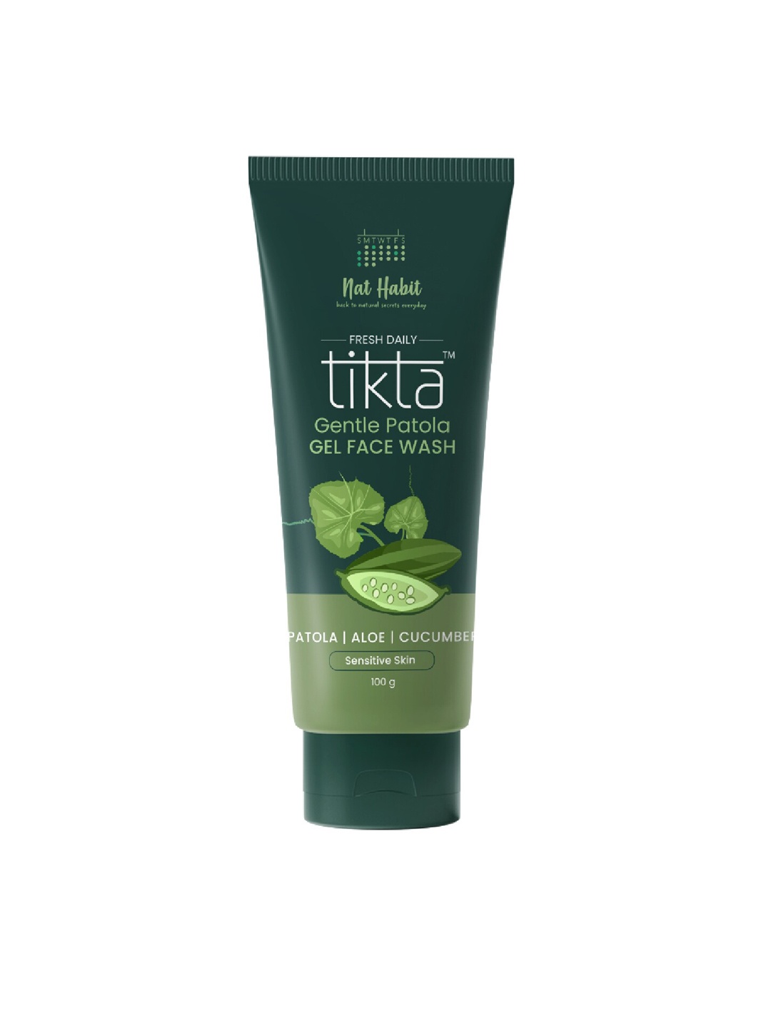 

Nat Habit Tikta Gentle Patola Gel Face Wash For Sensitive Skin - 100g, Green