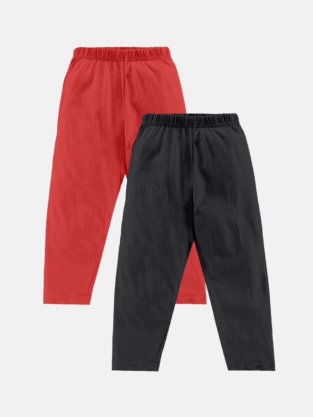 

KiddoPanti Pack Of 2 Boys Pure Cotton Lounge Pants, Red