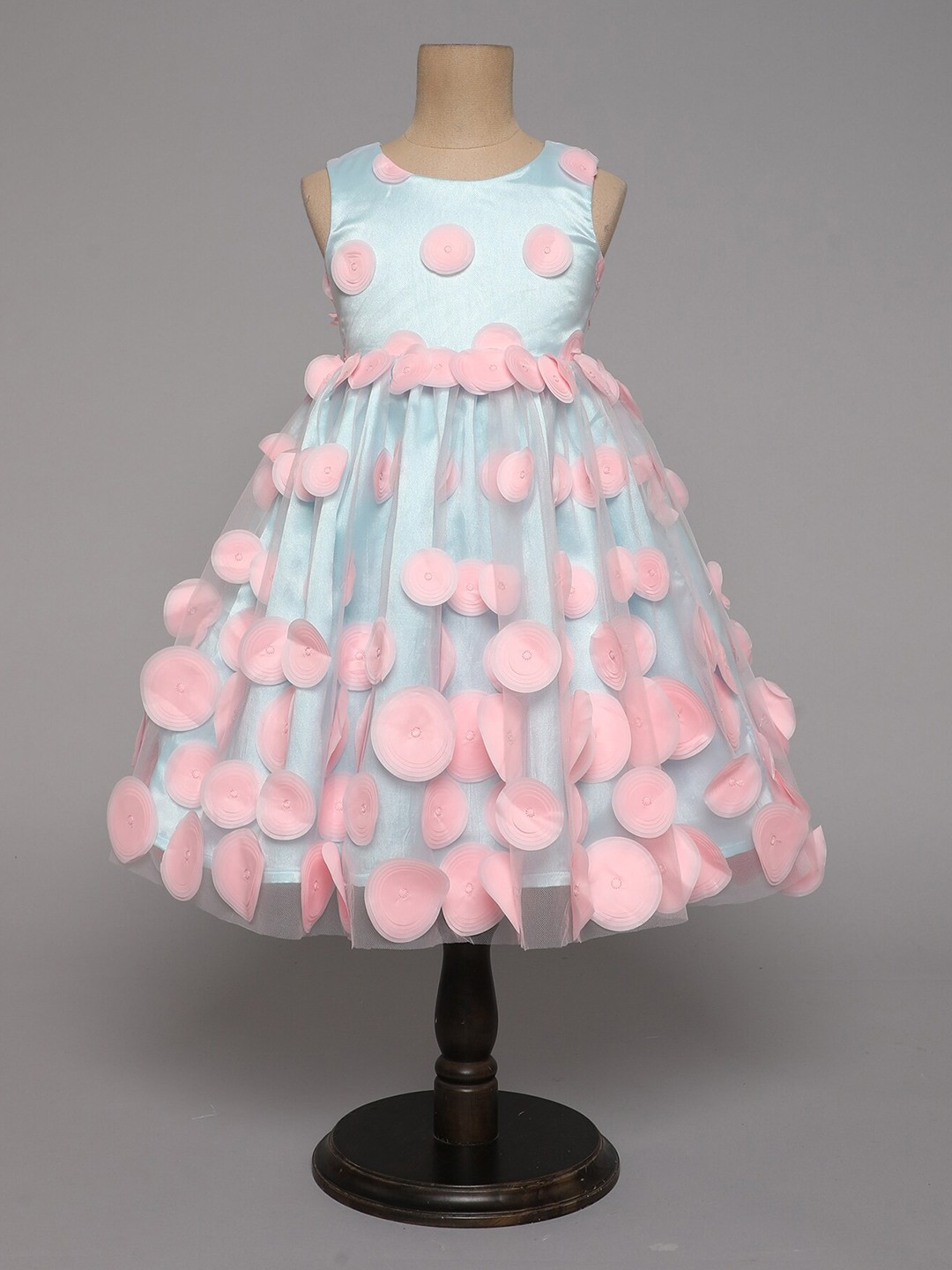 

MANY FROCKS & Embellished Net Fit & Flare Dress, Blue