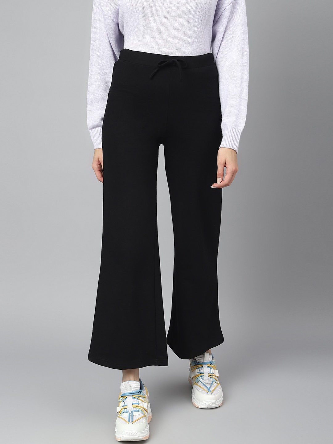 

COLOR CAPITAL Women Relaxed-Fit Track Pants, Black