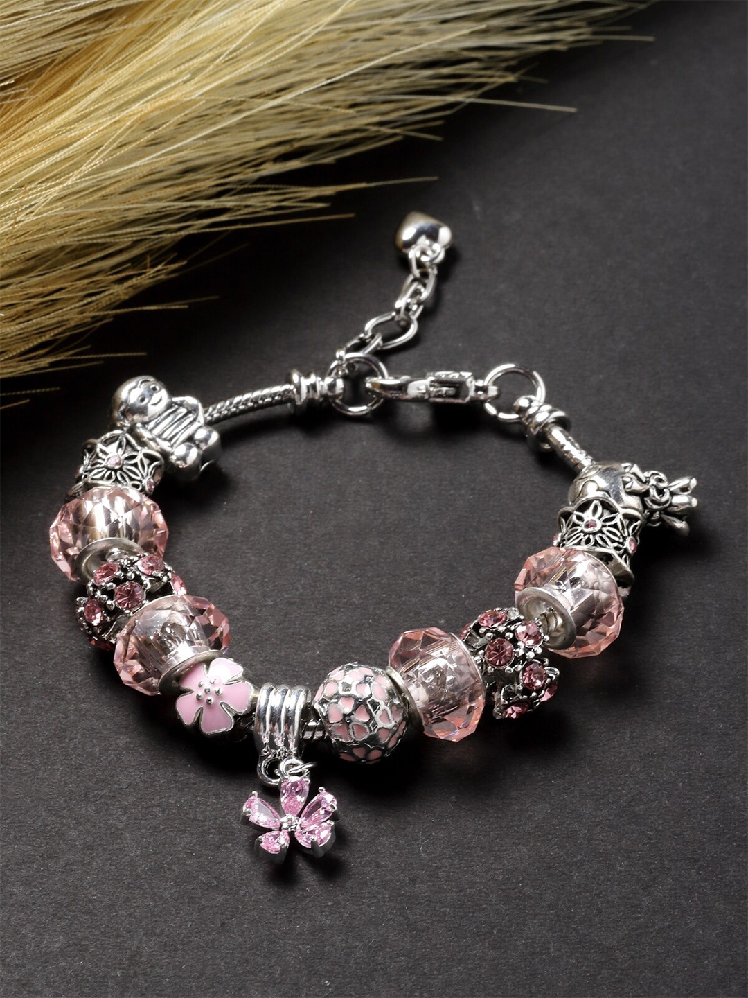 

AVANT-GARDE PARIS Brass Silver-Plated Charm Bracelet