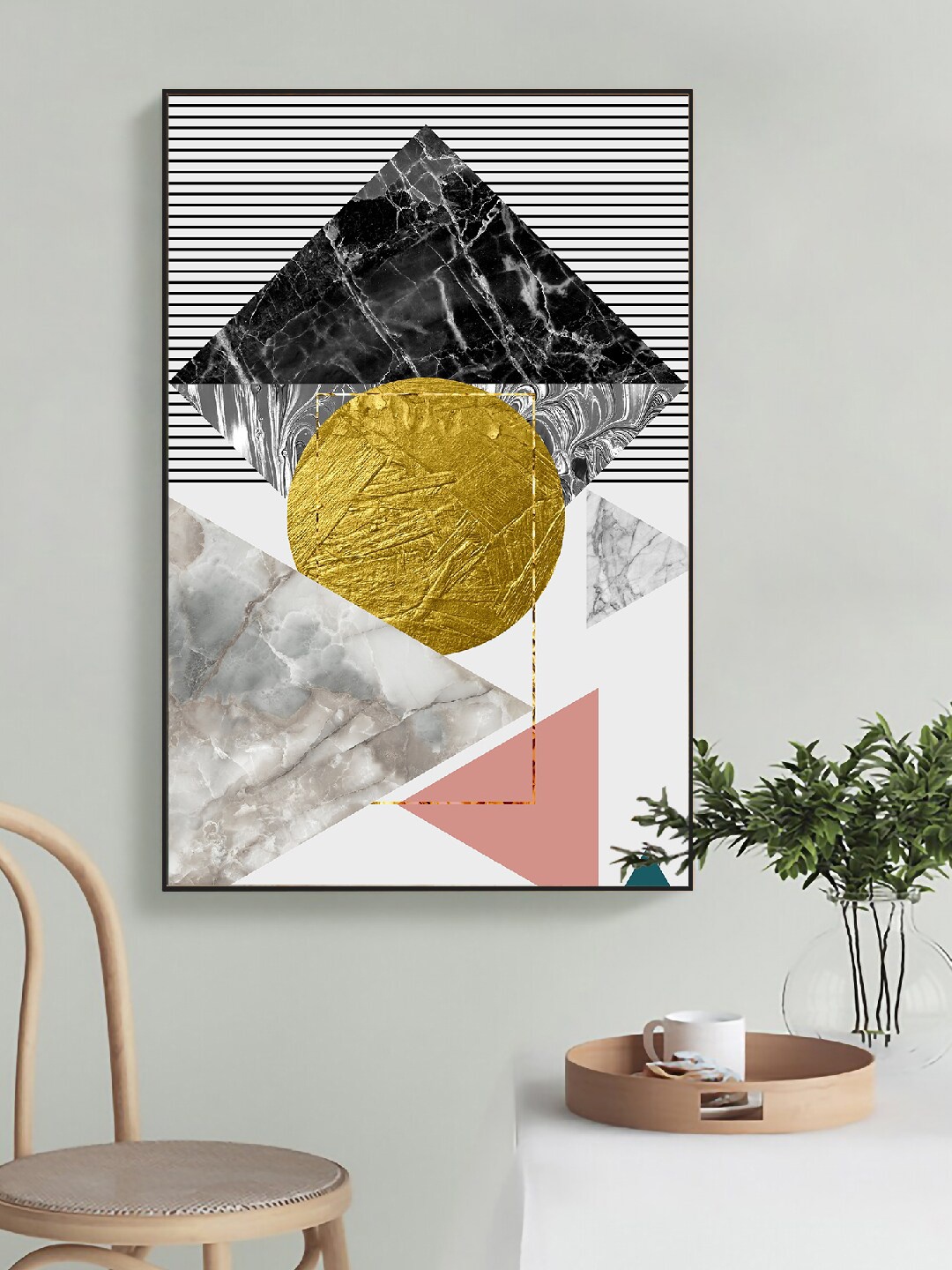 

Art Street White & Black Architectural Aesthetics Geometric Painting Wall Art