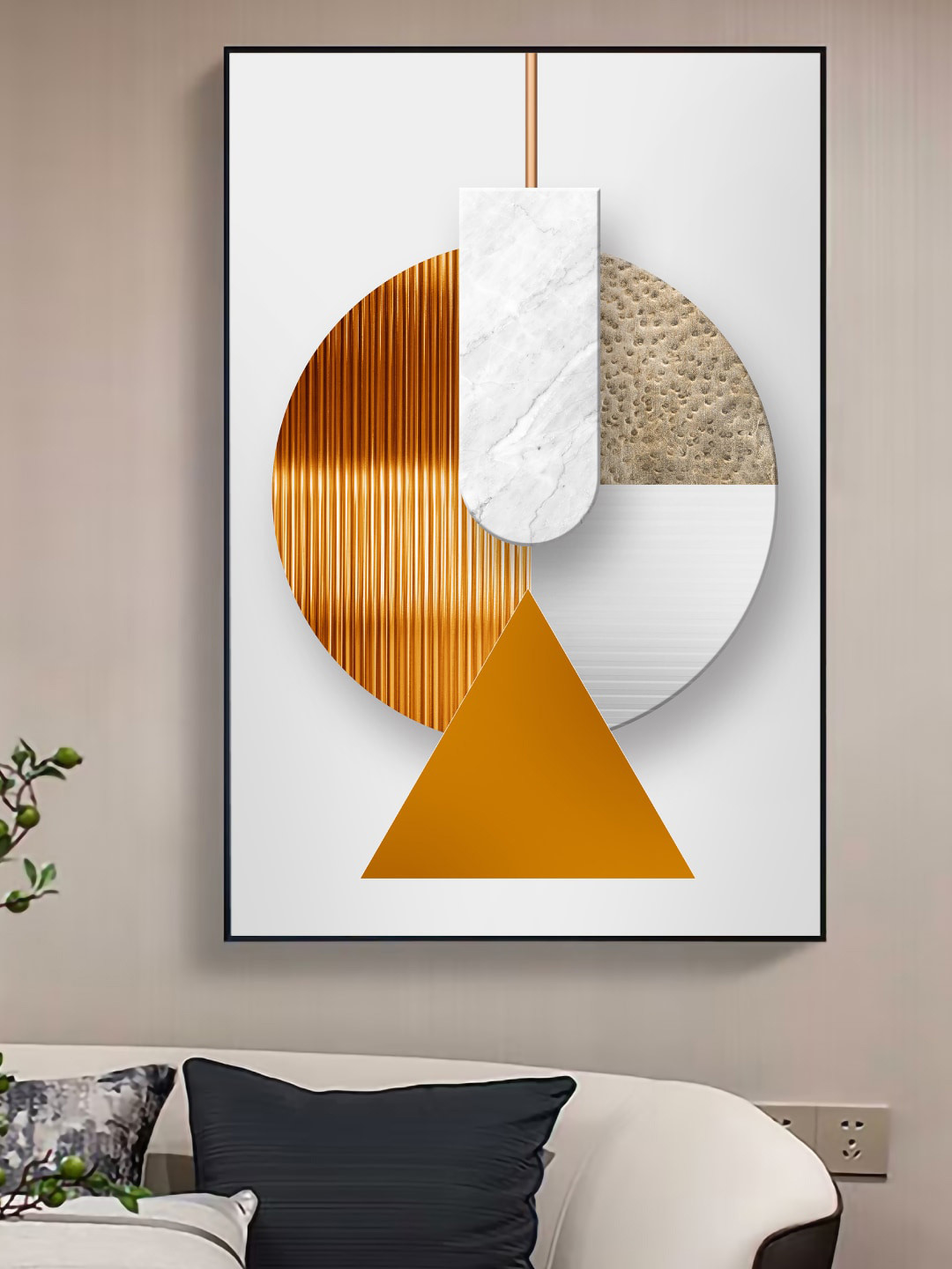 

Art Street White & Brown Marble Canvas Painting Wall Art