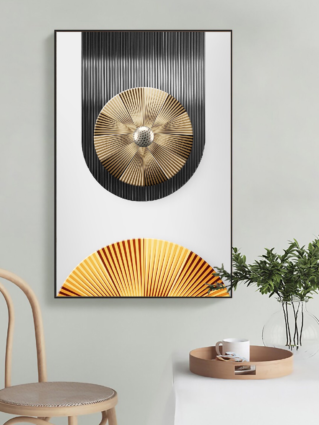 

Art Street Black & Beige Turntable Strobe Printed Canvas Wall Art