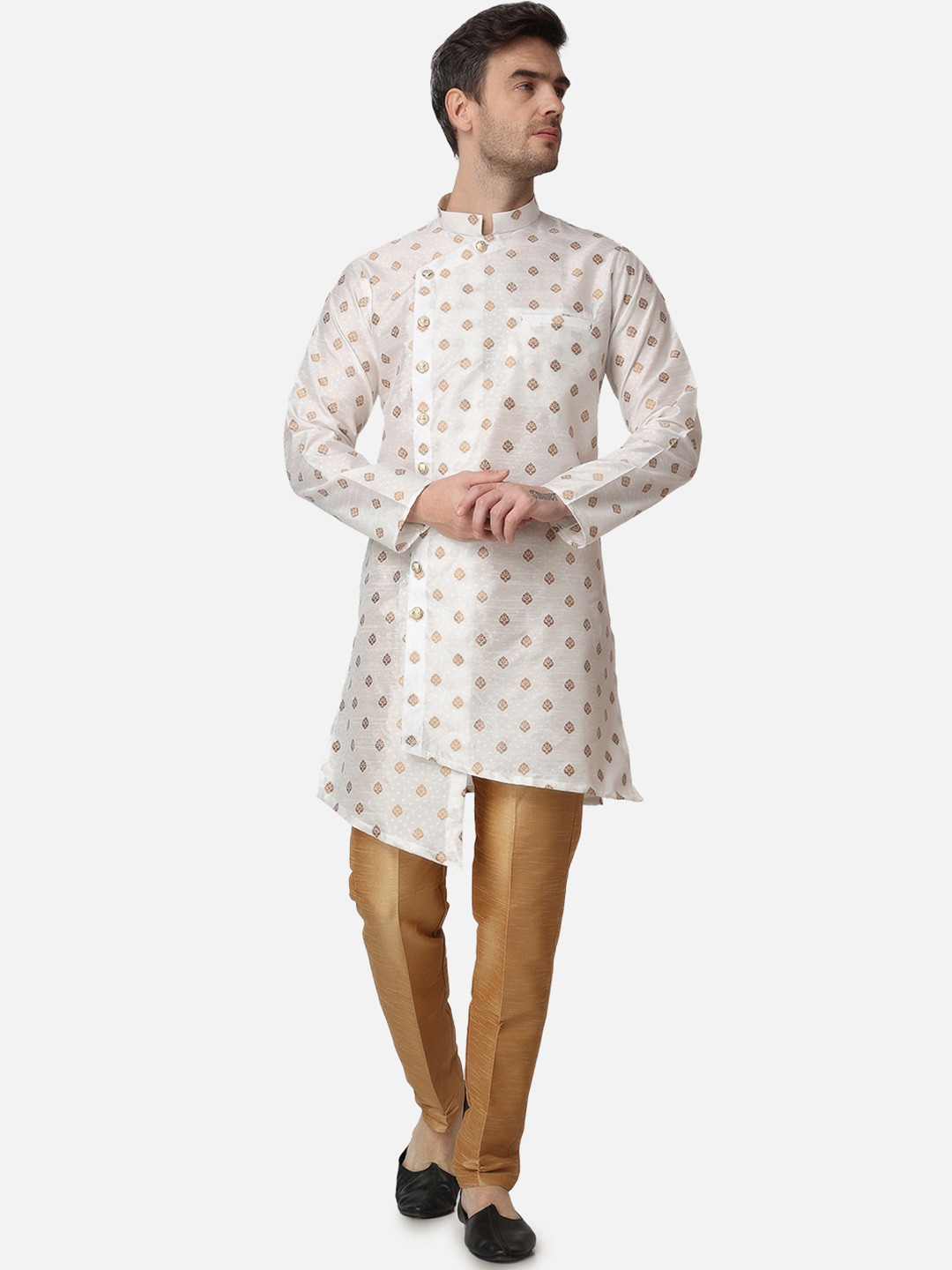 

ROYAL KURTA Men White Regular Kurta with Trousers
