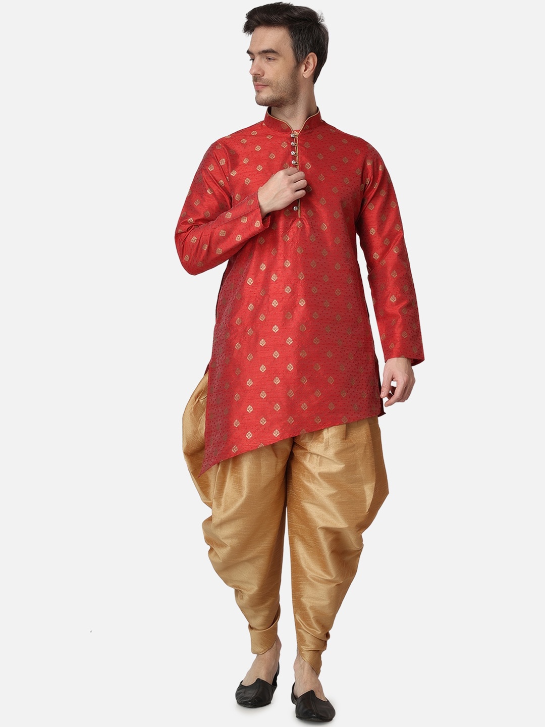 

ROYAL KURTA Ethnic Motifs Printed Kurta, Maroon