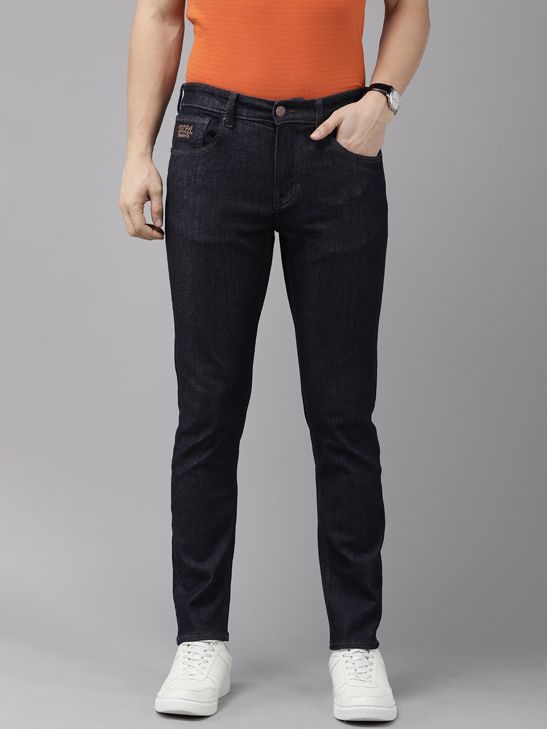 

U.S. Polo Assn. Denim Co. Men Slim Fit Stretchable Jeans, Blue