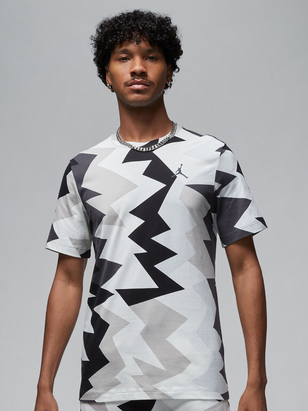 

Nike Jordan Flight MVP Graphic Printed Pure Cotton T-Shirt, Black