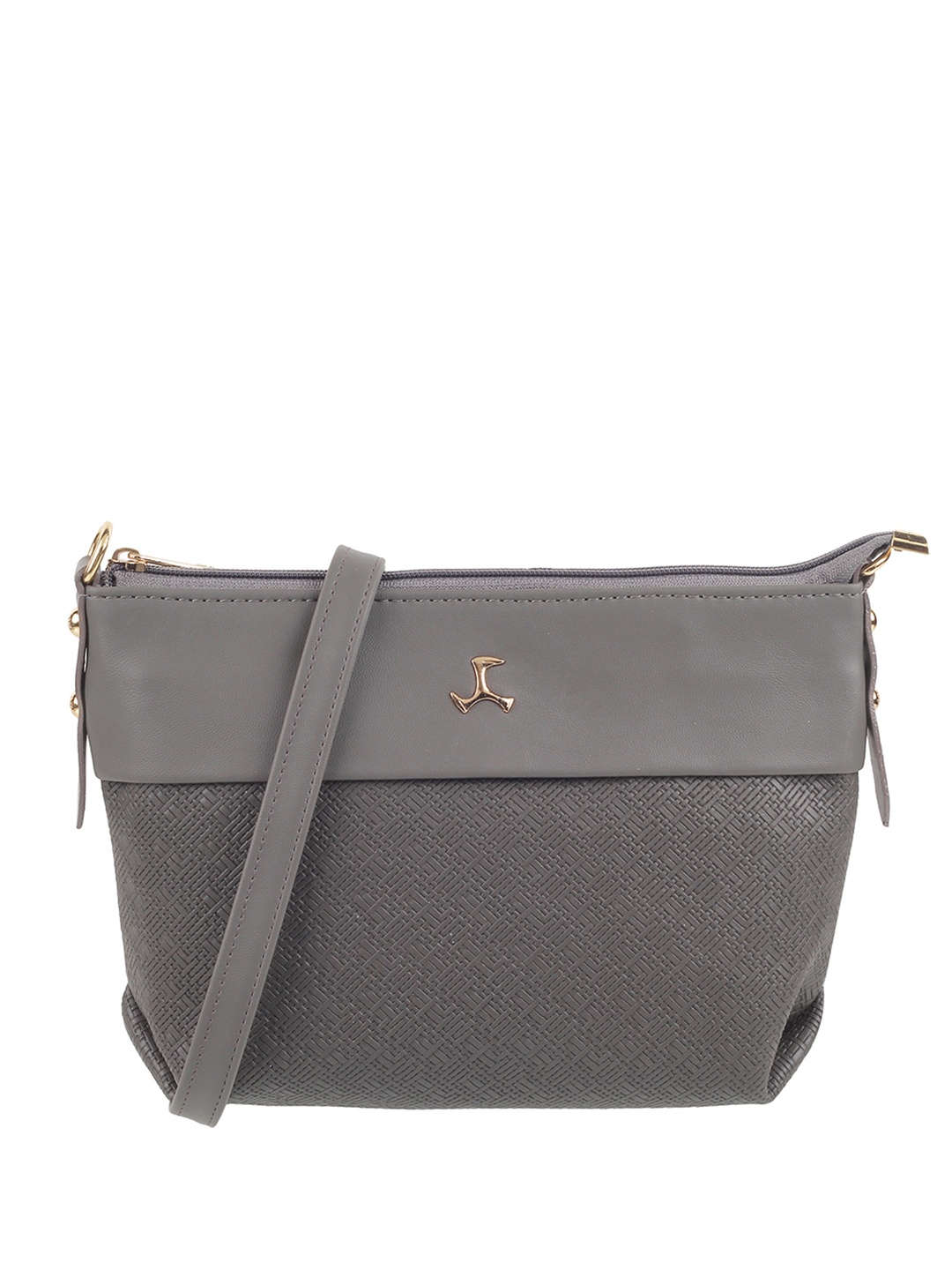 

Mochi Textured Structured Shoulder Bag, Grey