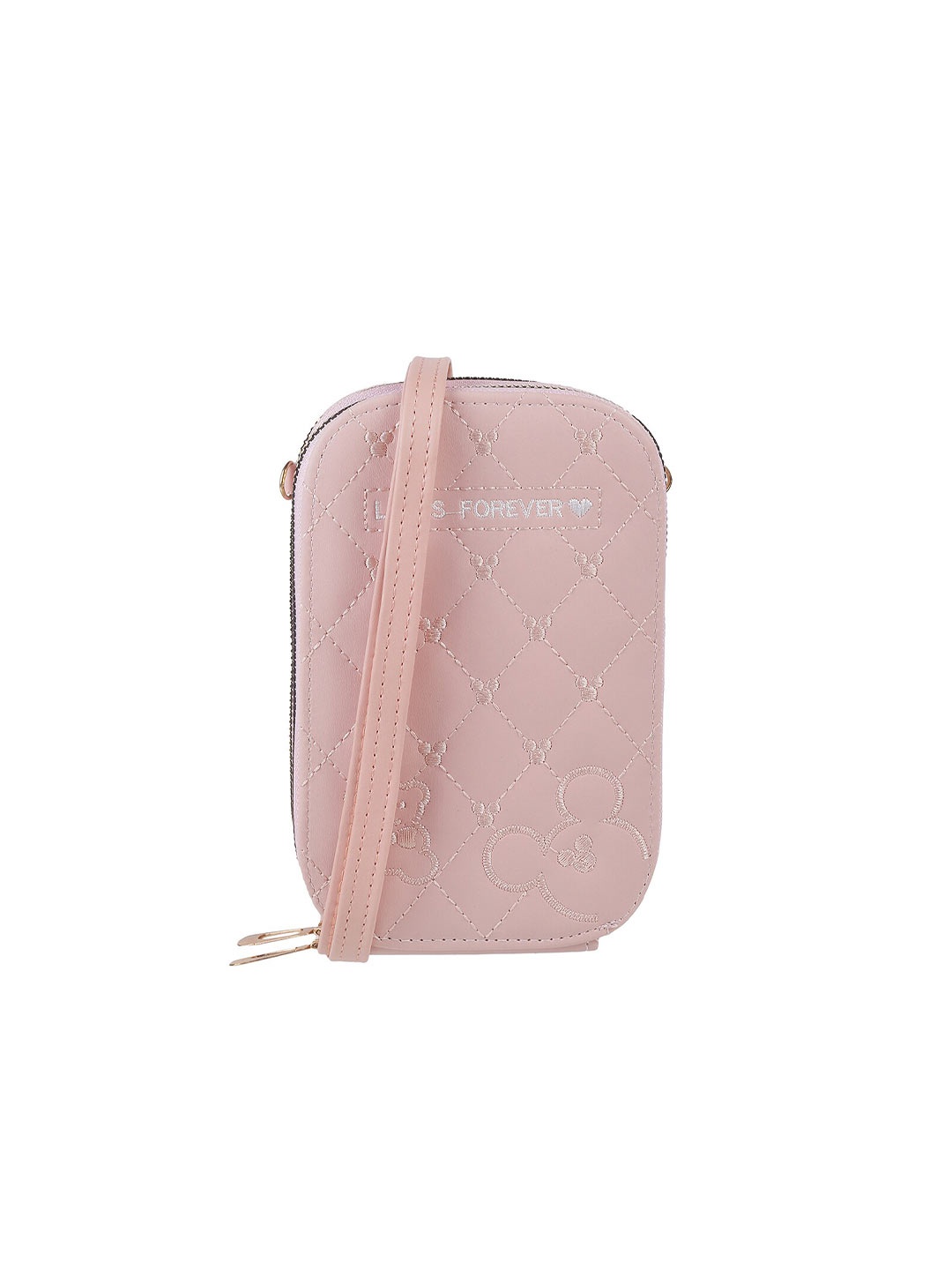 

WALKWAY by Metro Embroidered Zip Around Wallet, Pink