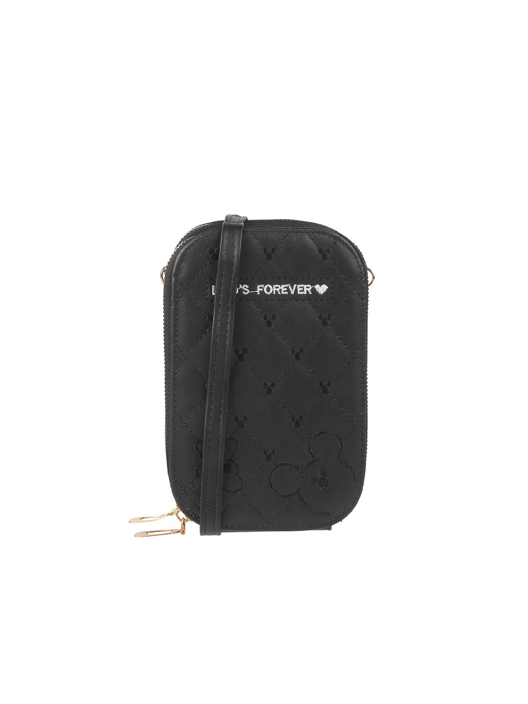 

WALKWAY by Metro Embroidered Zip Around Wallet, Black