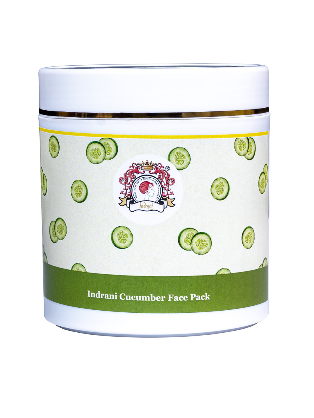 

Indrani Cosmetics Cucumber Face Pack - 500 g, White