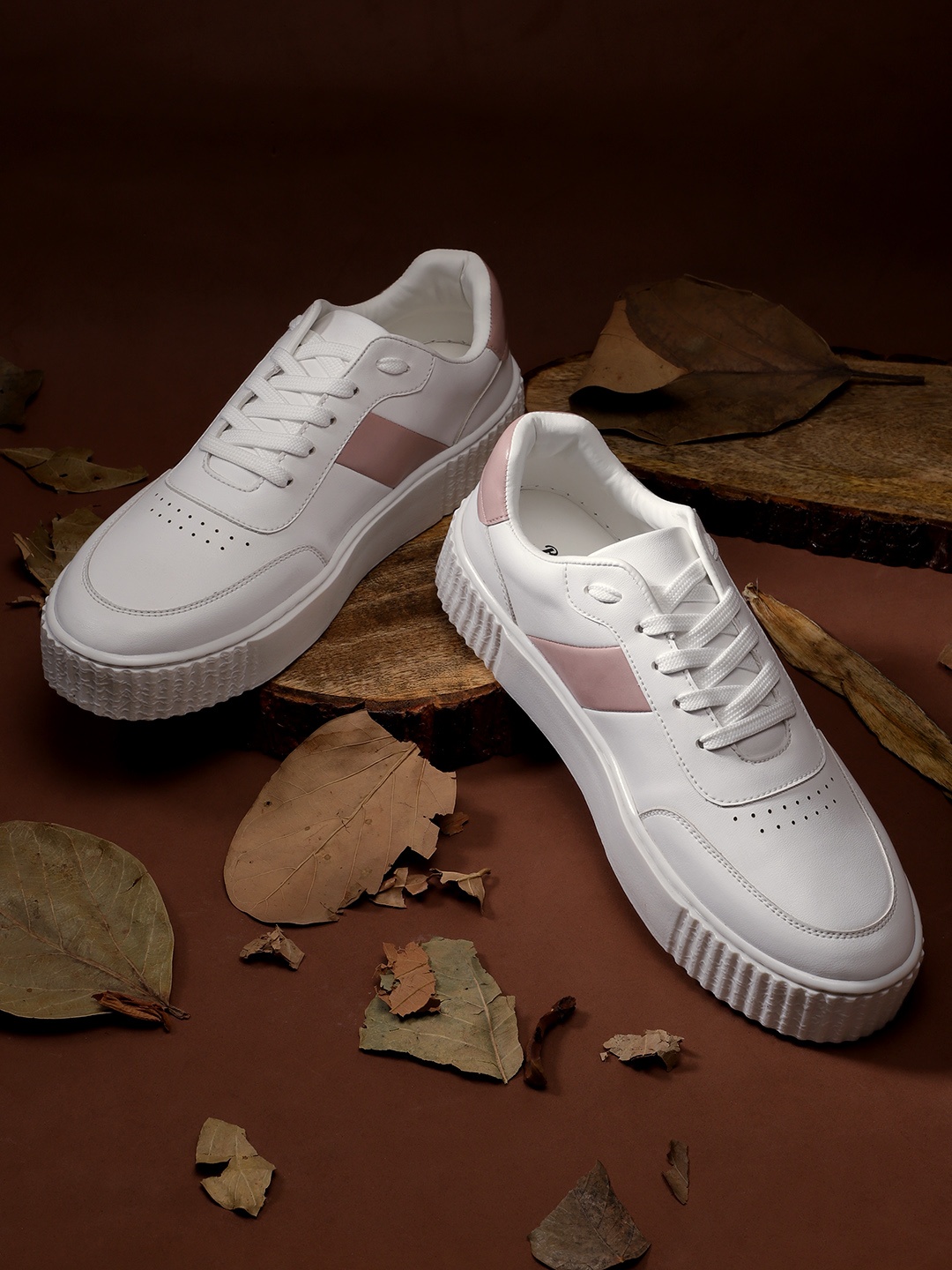 

The Roadster Lifestyle Co. Women Perforated Sneakers, White