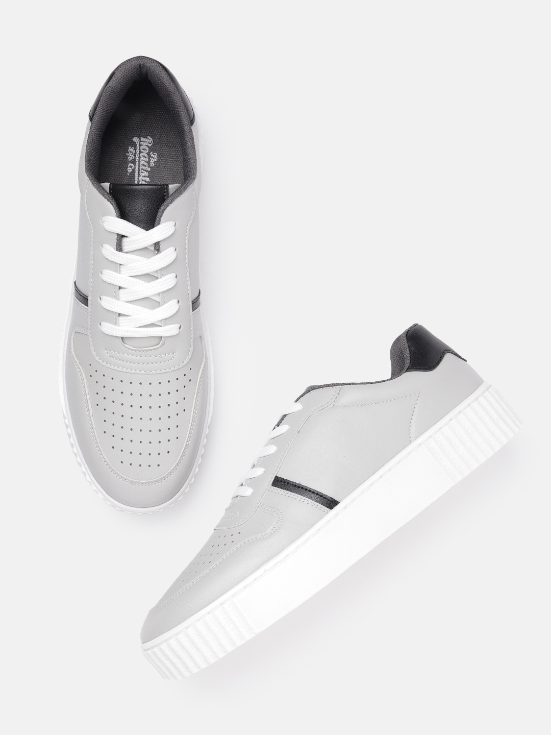 

The Roadster Lifestyle Co. Women Preforated Sneakers, Grey