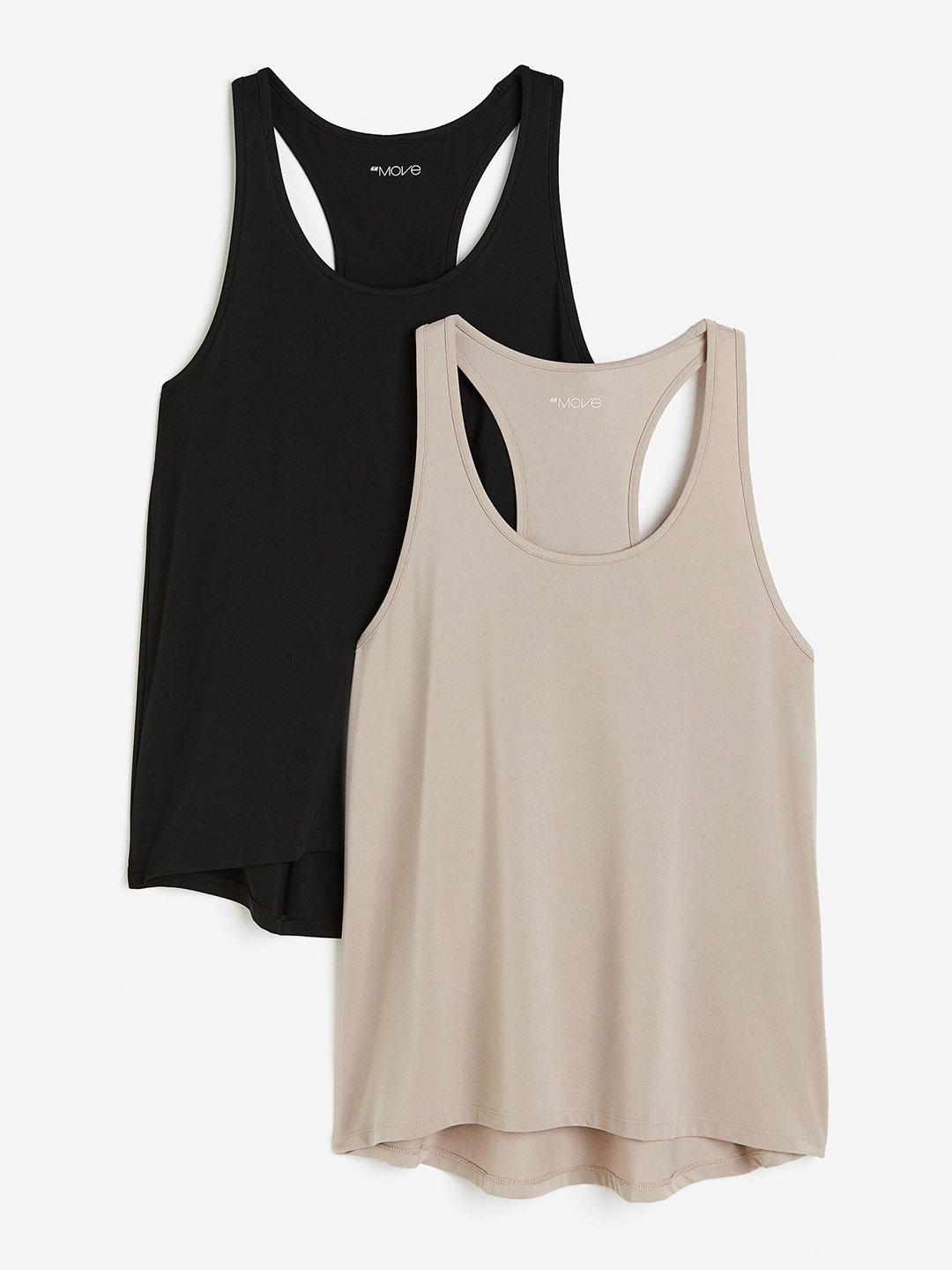 

H&M 2-Pack DryMove Sports Vest Tops, Black