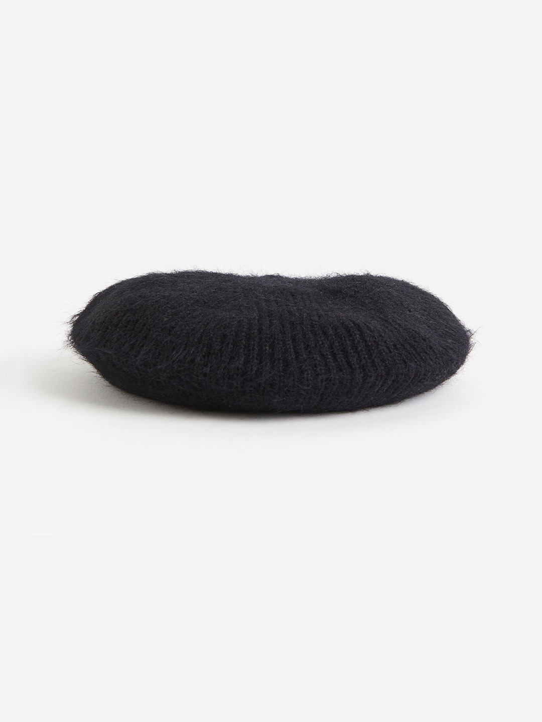 

H&M Knitted Beret, Black