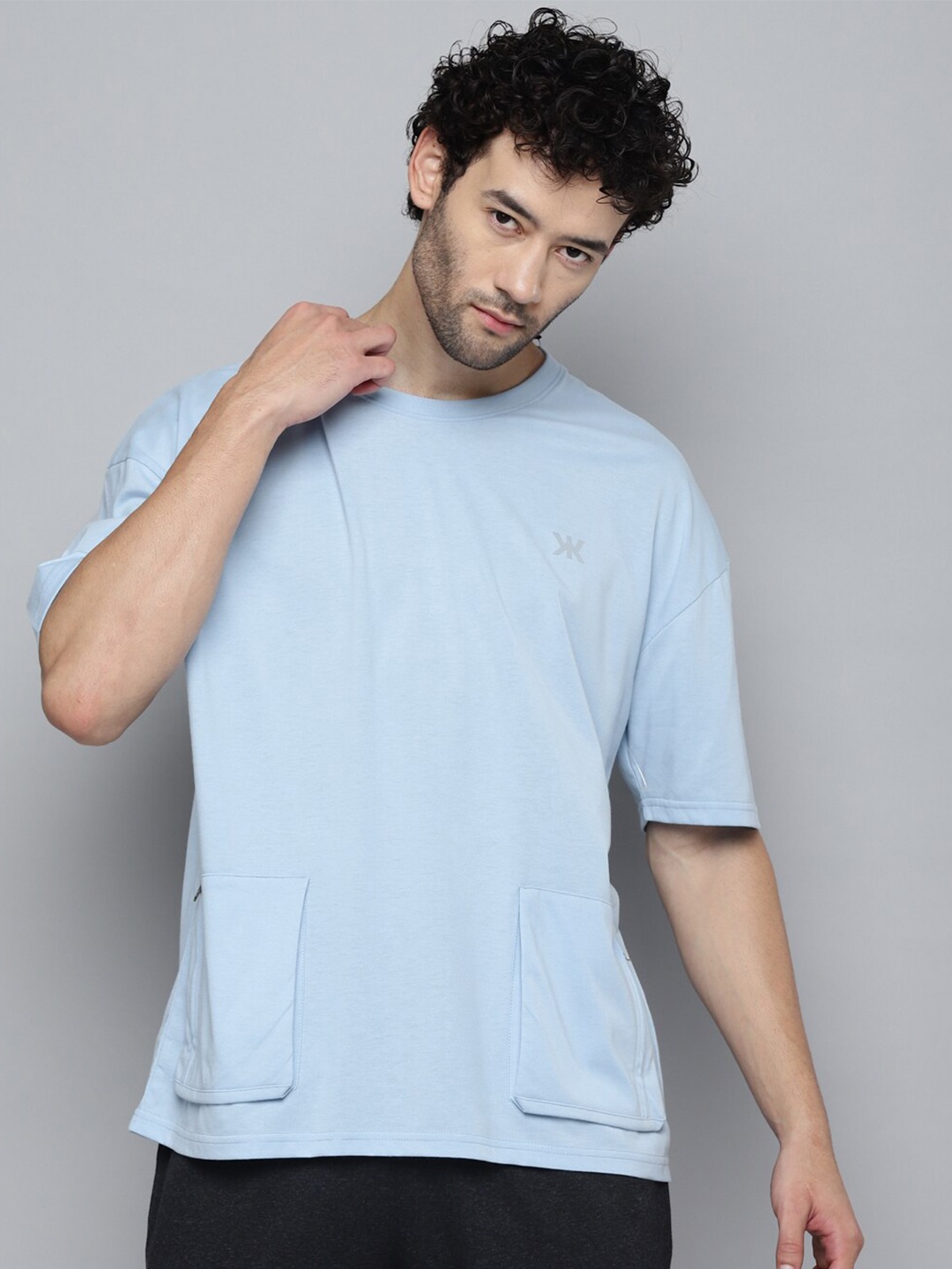 

Kook N Keech Blue Cotton Oversized T-shirt
