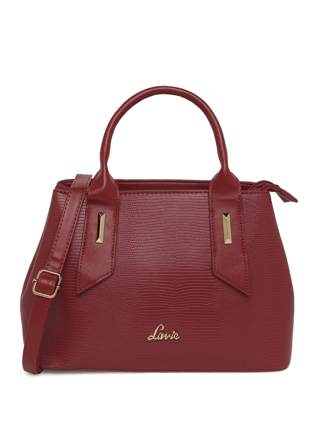 

Lavie Textured Structured Satchel, Maroon