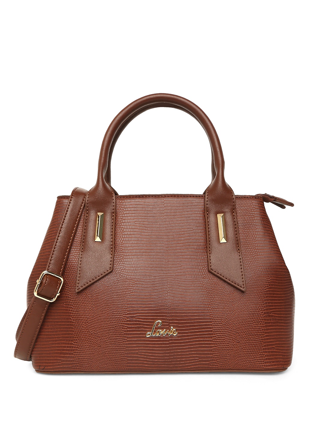 

Lavie Textured Structured Satchel Bag, Brown