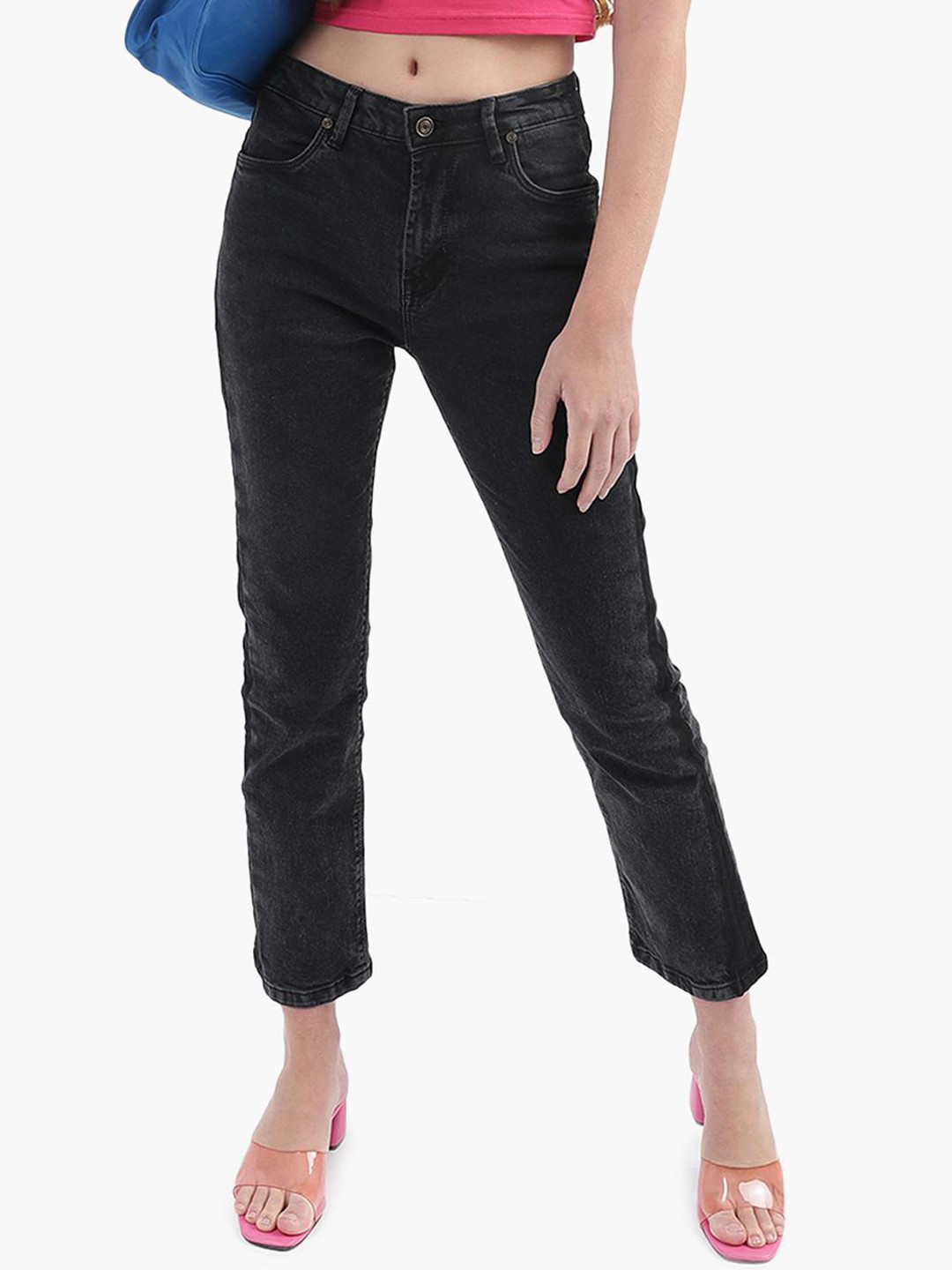 

Virgio Women Relaxed Fit Clean Look Jeans, Blue