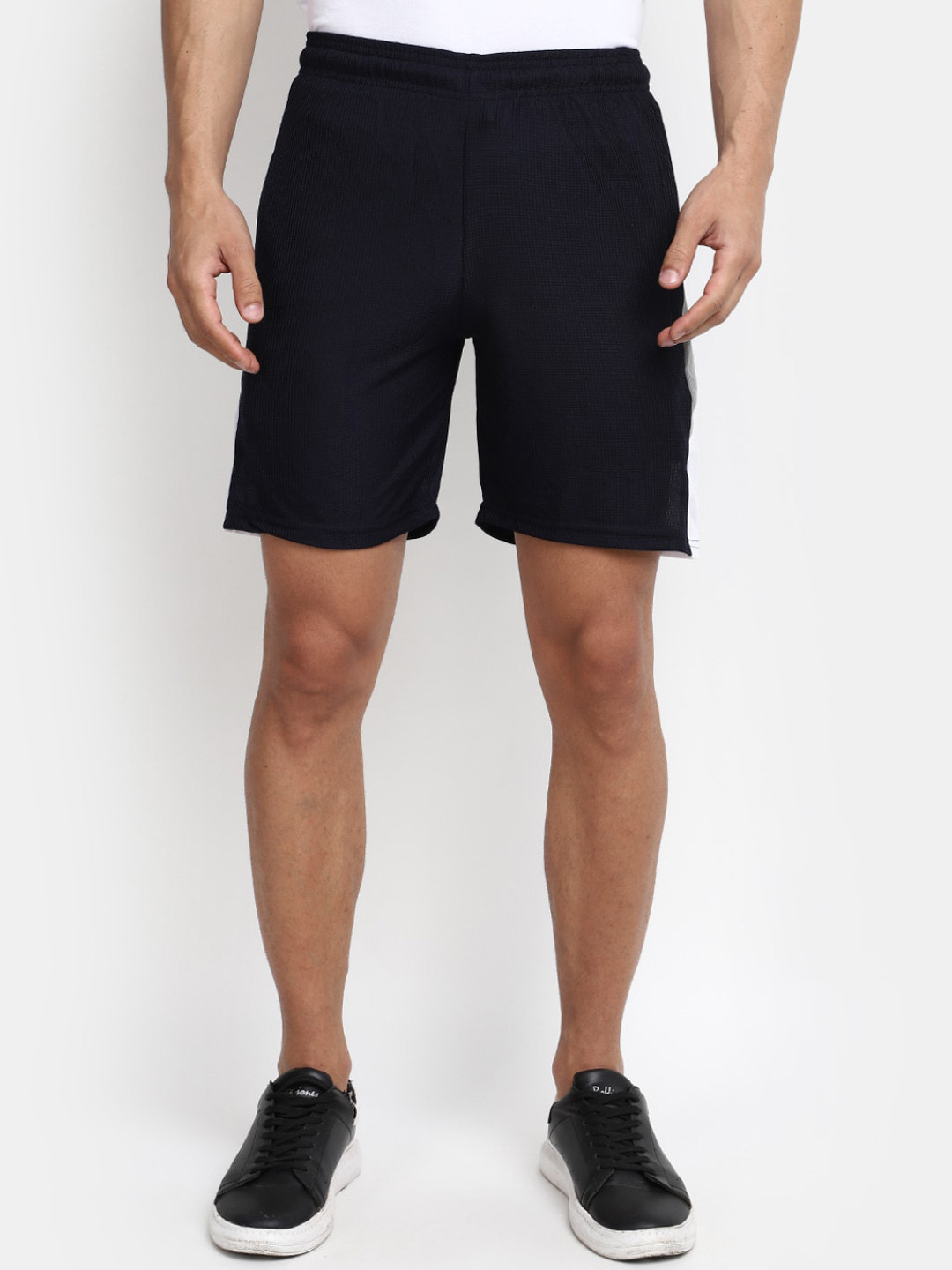

V-Mart Men Cotton Regular Shorts, Navy blue