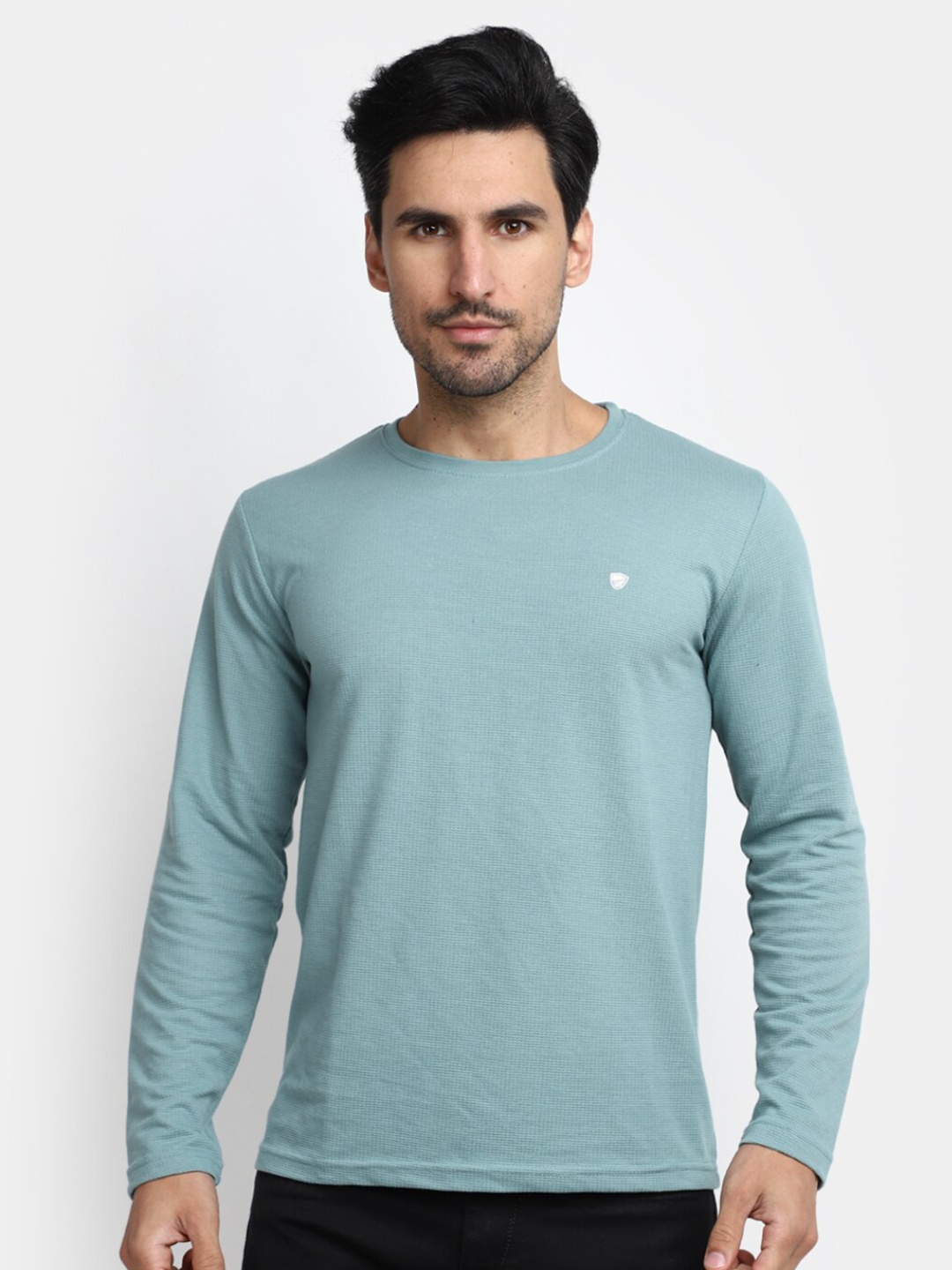 

V-Mart Slim Fit Cotton T-shirt, Green