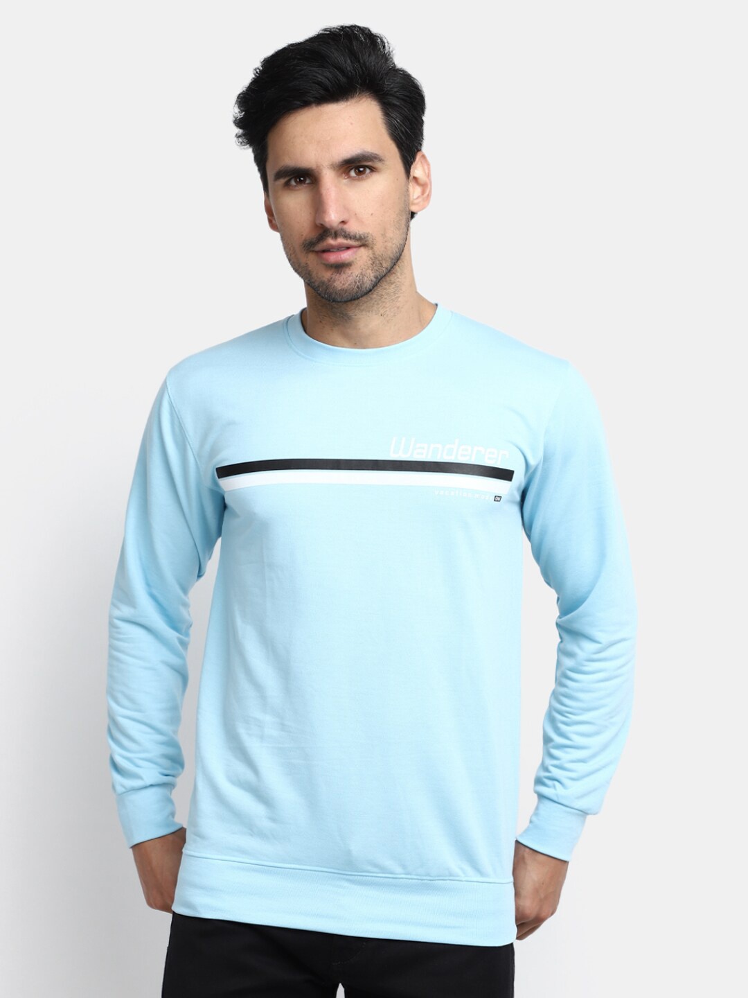 

V-Mart Long sleeves Cotton T-shirt, Blue